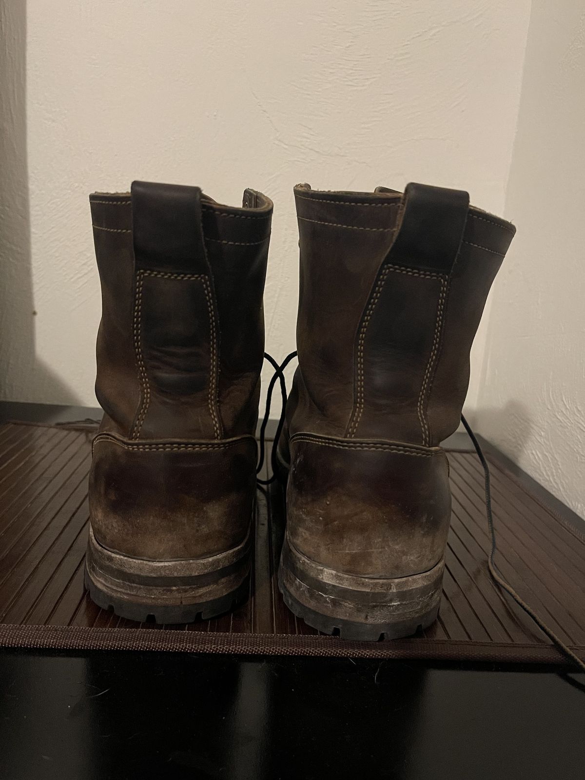 Photo by patinathunderdome on January 5, 2022 of the Truman Upland Boot in Horween Whiskey Predator.