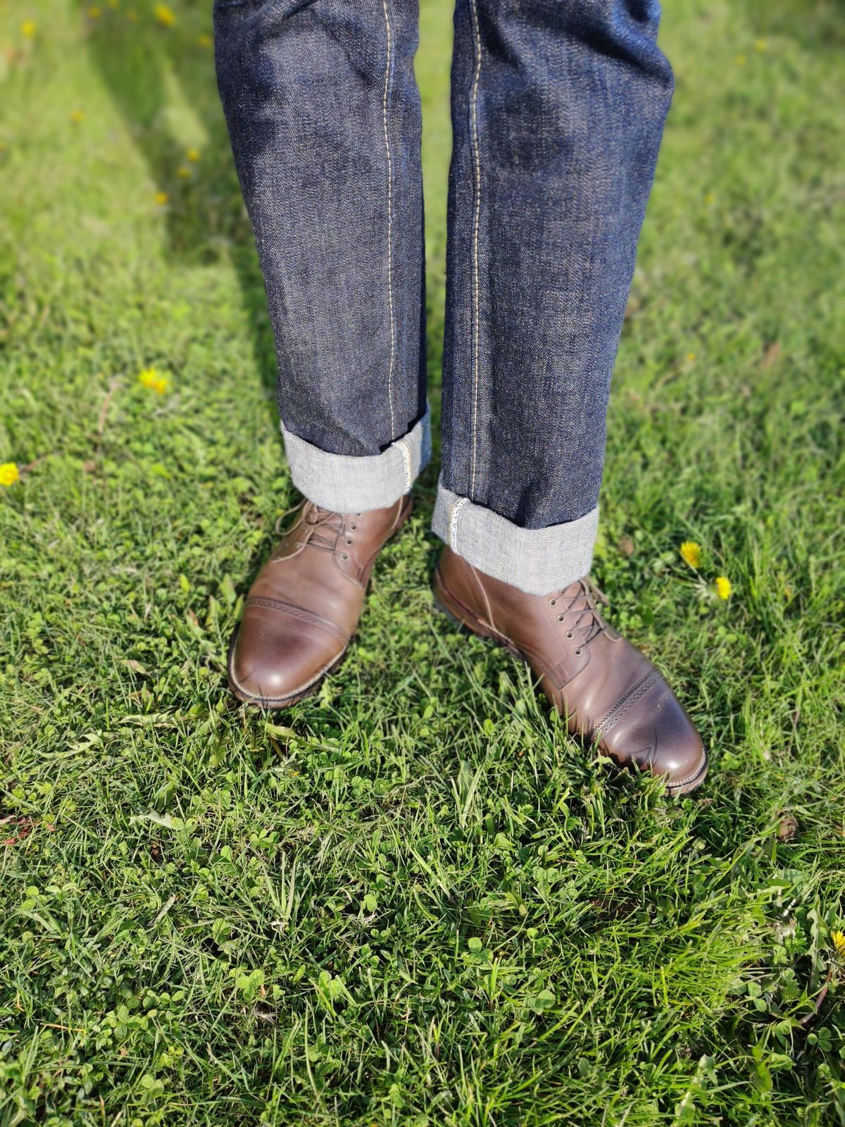 Photo by patinathunderdome on May 6, 2022 of the Viberg Service Boot in Maryam 1071 Port Vitello Calf Nubuck.