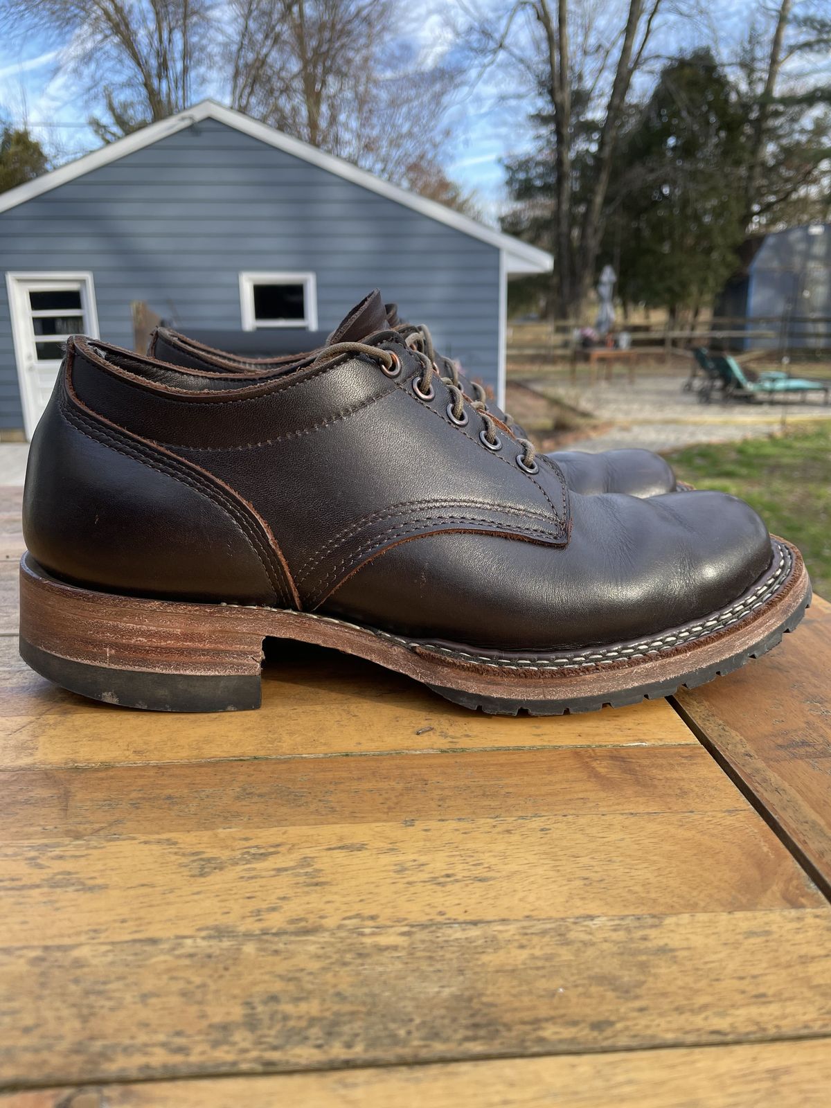 Photo by patinathunderdome on January 5, 2022 of the White's Oxford in Seidel Brown Dress.