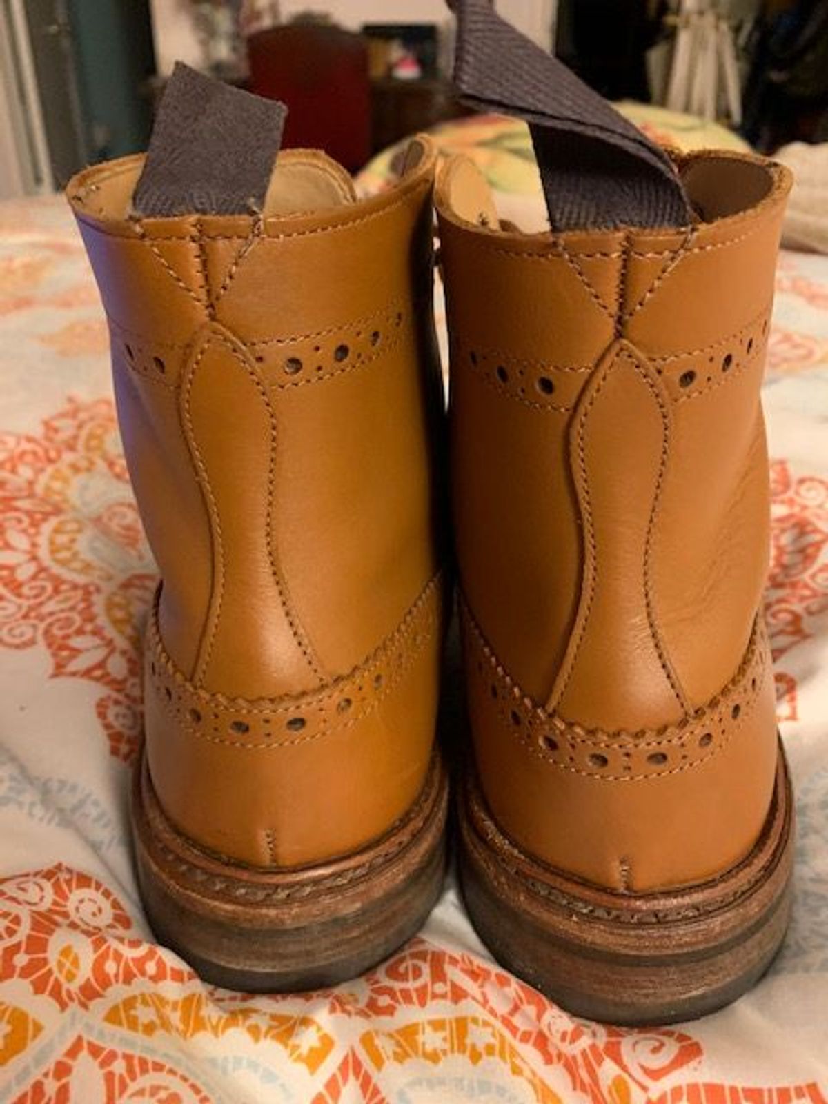 Photo by patinathunderdome on February 6, 2022 of the Tricker's Stow Country Boot in C-Shade Tan.