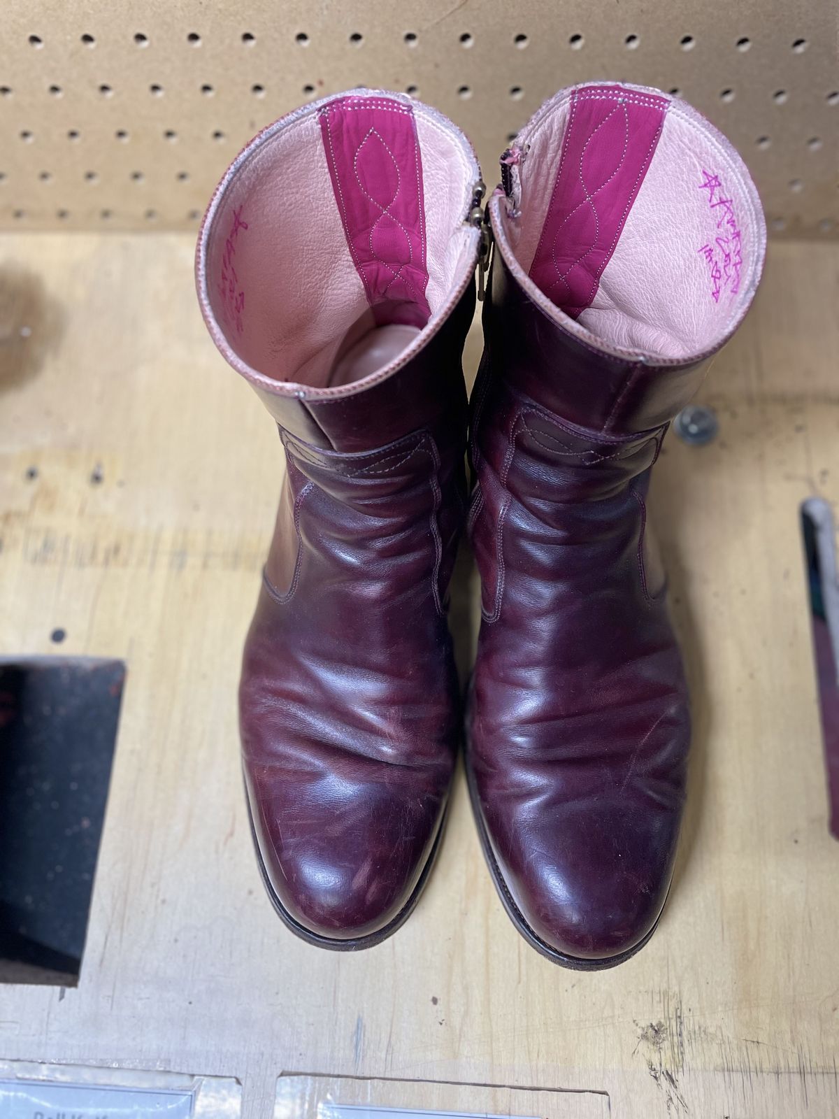 Photo by patinathunderdome on December 1, 2021 of the Hark Weber Zip Boot in Horween Color 8 Chromexcel.