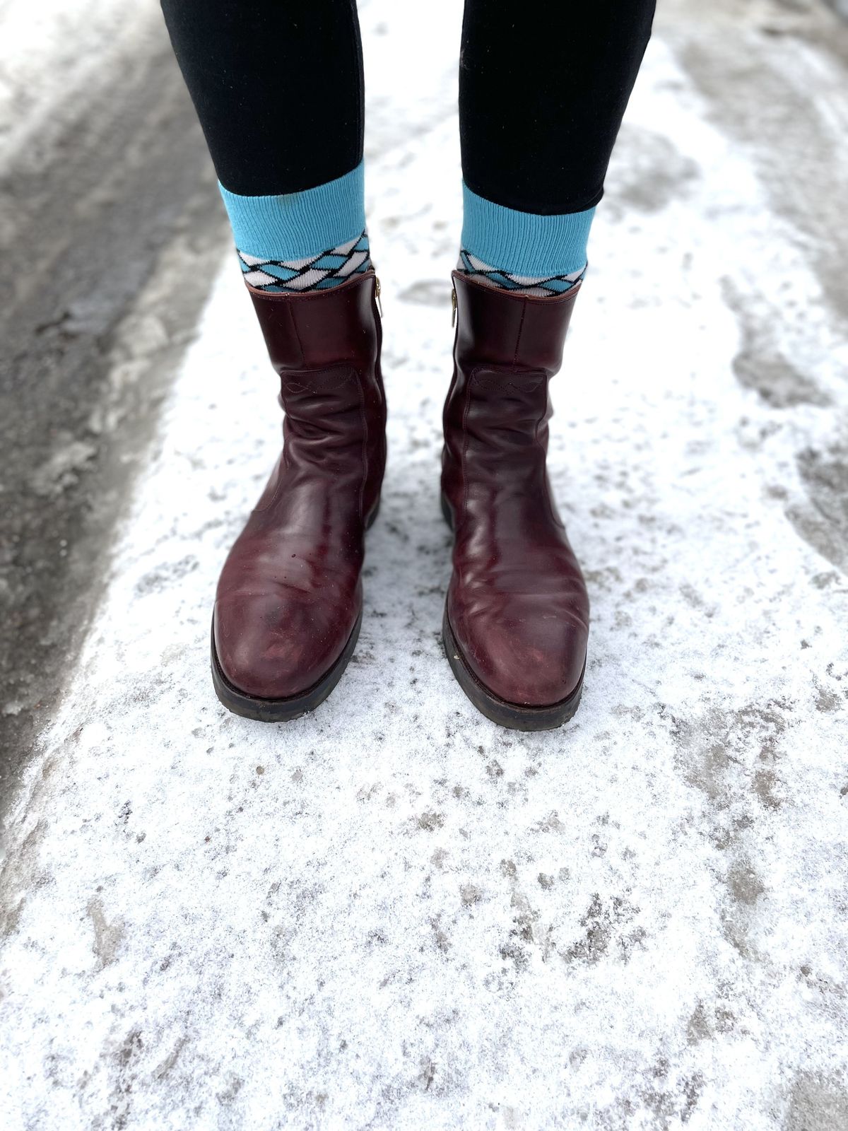 Photo by patinathunderdome on March 2, 2022 of the Hark Weber Zip Boot in Horween Color 8 Chromexcel.