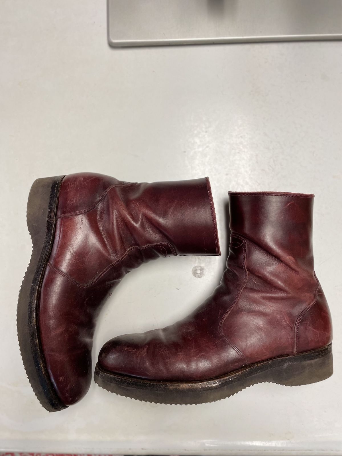 Photo by patinathunderdome on April 5, 2022 of the Hark Weber Zip Boot in Horween Color 8 Chromexcel.