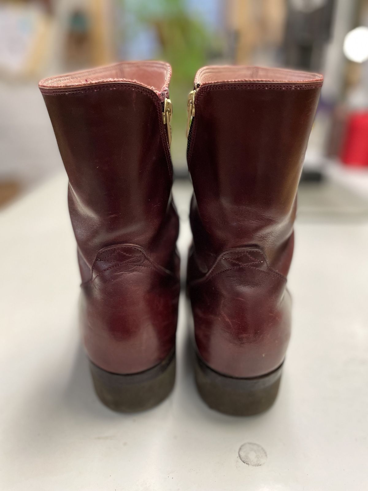 Photo by patinathunderdome on April 5, 2022 of the Hark Weber Zip Boot in Horween Color 8 Chromexcel.