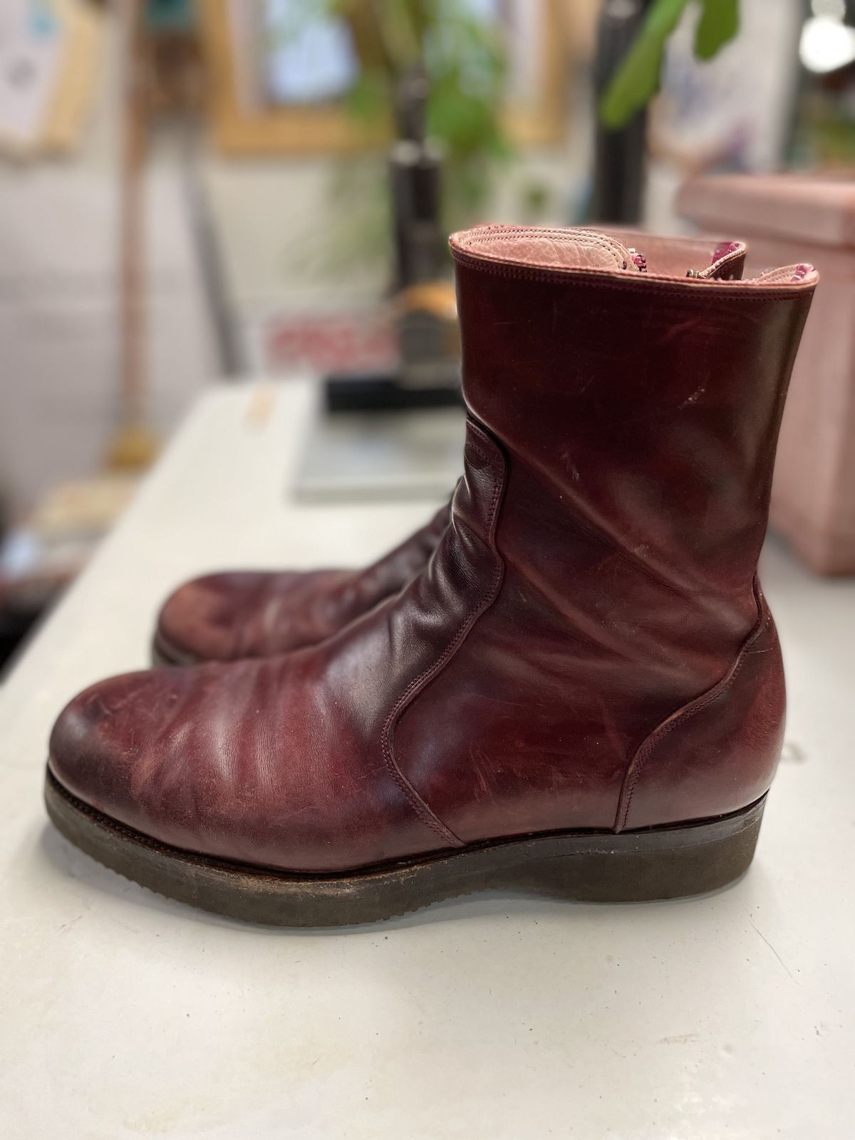 Photo by patinathunderdome on May 4, 2022 of the Hark Weber Zip Boot in Horween Color 8 Chromexcel.