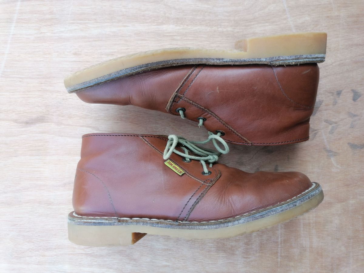 Photo by patinathunderdome on February 1, 2022 of the Jim Green Vellie in Tan Full Grain.