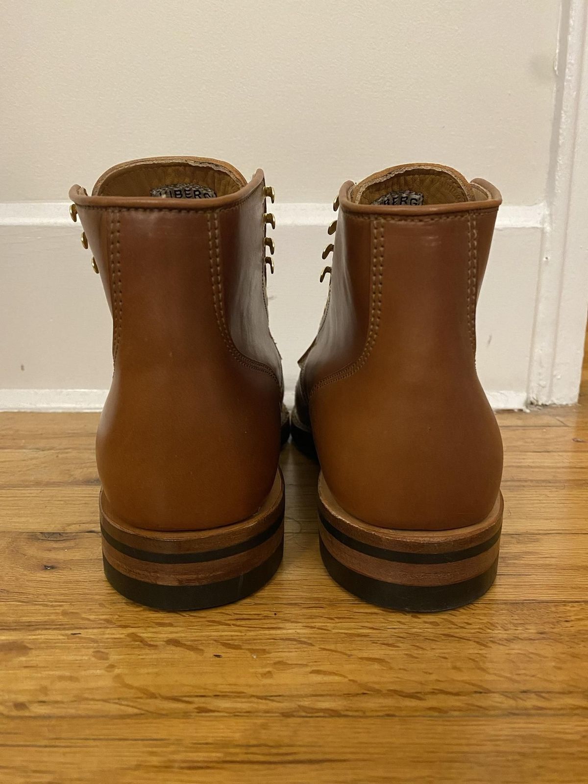 Photo by patinathunderdome on October 6, 2021 of the Viberg Service Boot in Horween Natural Shell Cordovan.