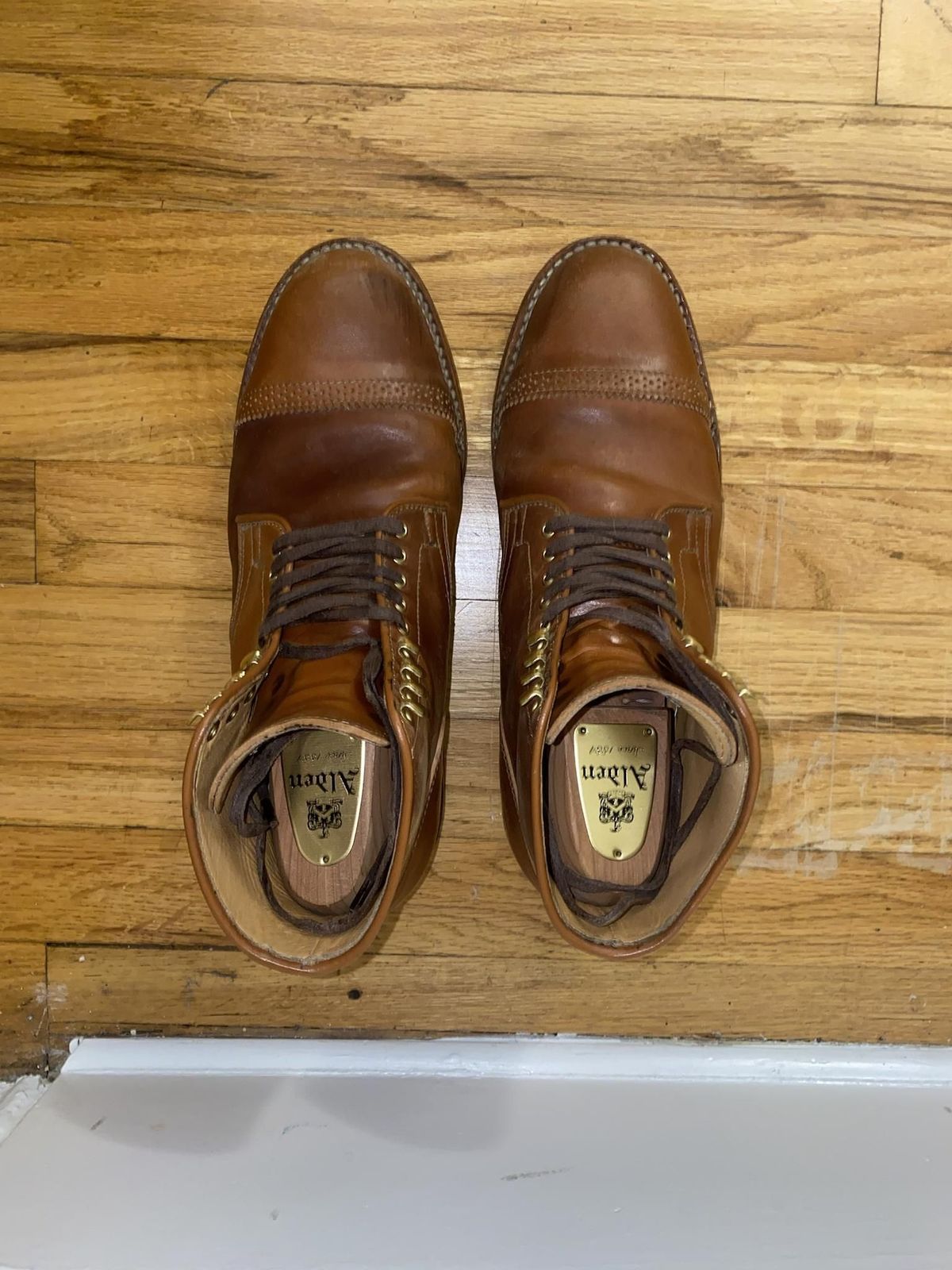 Photo by patinathunderdome on November 7, 2021 of the Viberg Service Boot in Horween Natural Shell Cordovan.