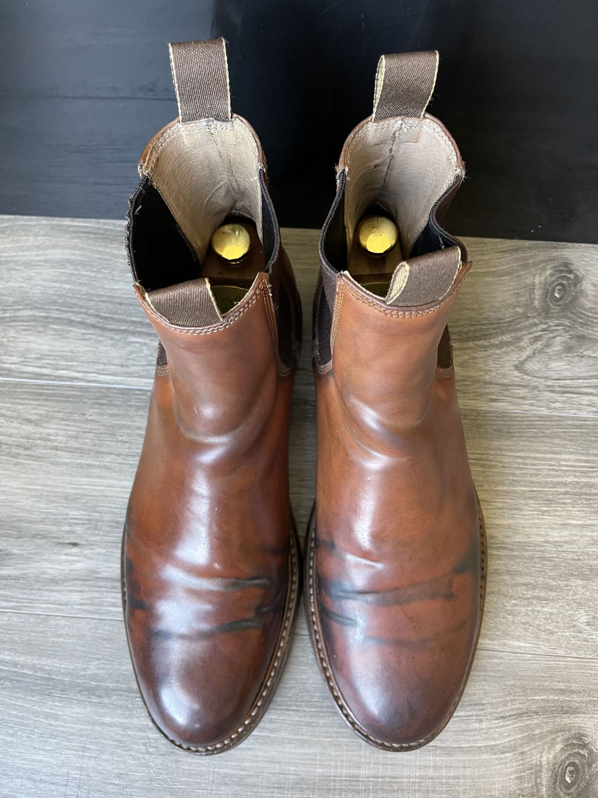 Photo by patinathunderdome on February 5, 2022 of the Taylor Stitch Ranch Boot in Rocado Whisky Shell Cordovan.