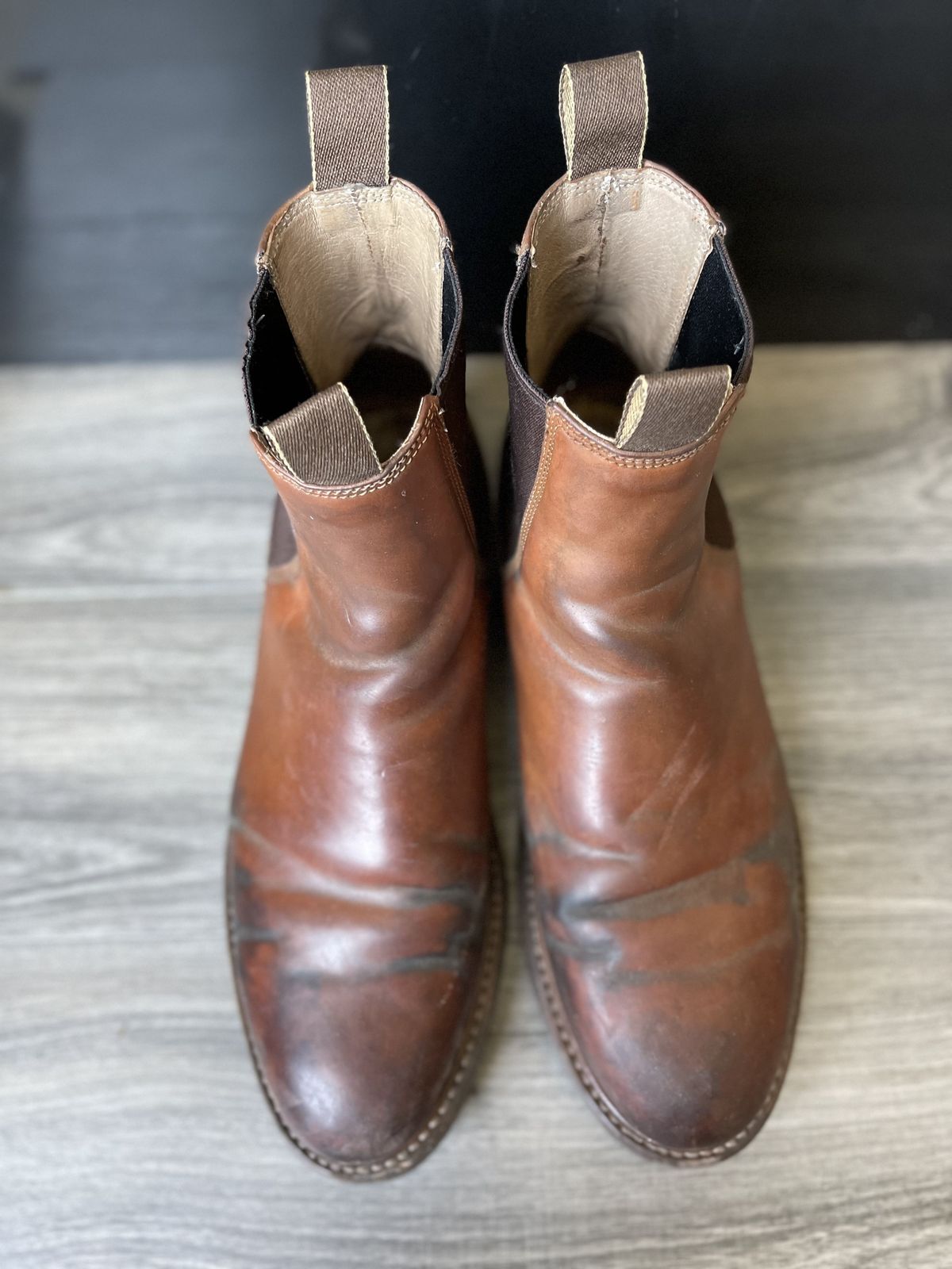 Photo by patinathunderdome on March 4, 2022 of the Taylor Stitch Ranch Boot in Rocado Whisky Shell Cordovan.