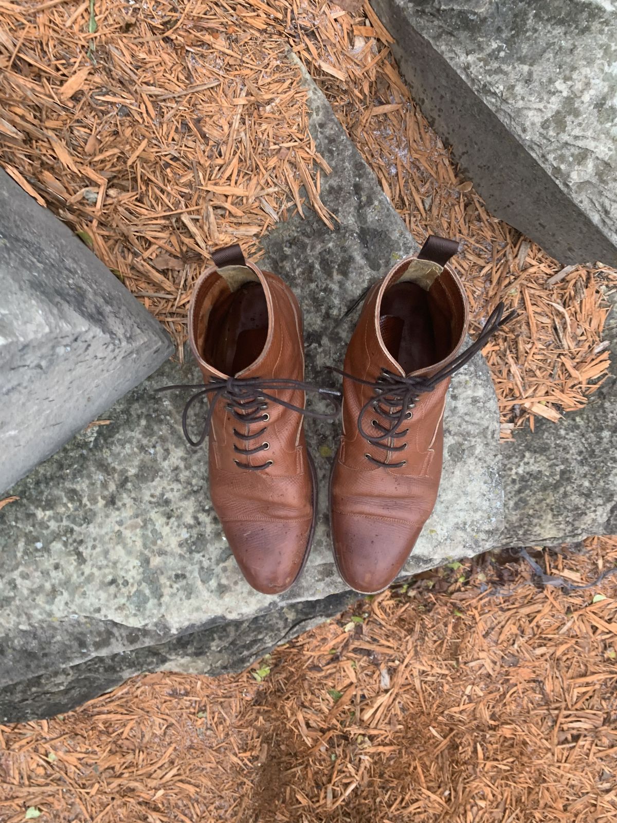 Photo by patinathunderdome on December 6, 2021 of the Meermin Derby Boot in Tanneries Haas Cognac Utah.