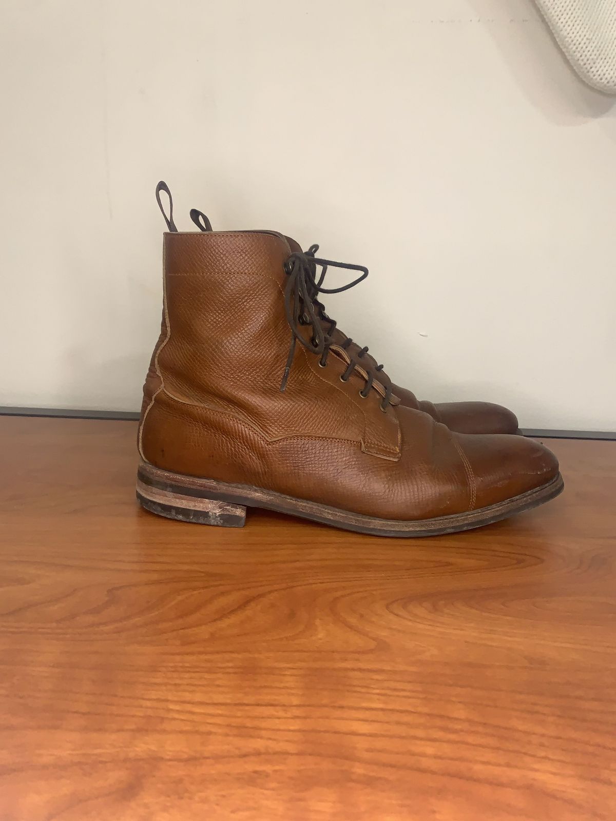 Photo by patinathunderdome on January 6, 2022 of the Meermin Derby Boot in Tanneries Haas Cognac Utah.