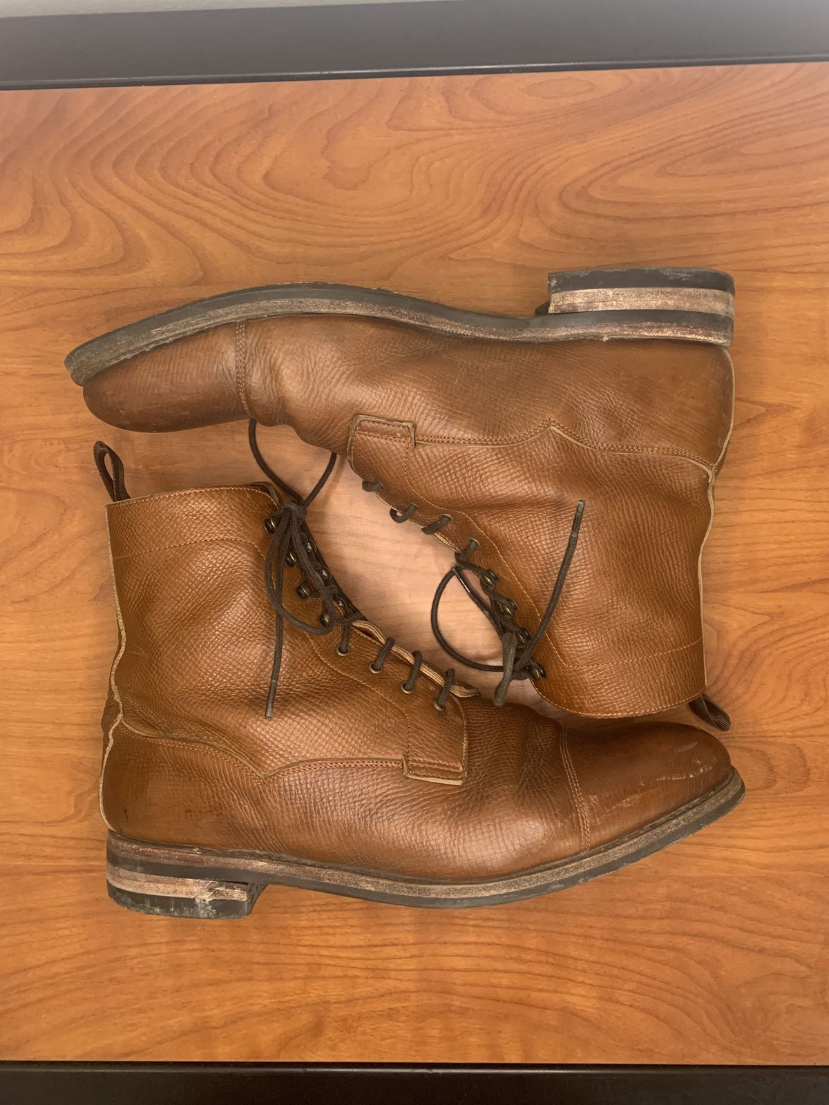 Photo by patinathunderdome on January 6, 2022 of the Meermin Derby Boot in Tanneries Haas Cognac Utah.