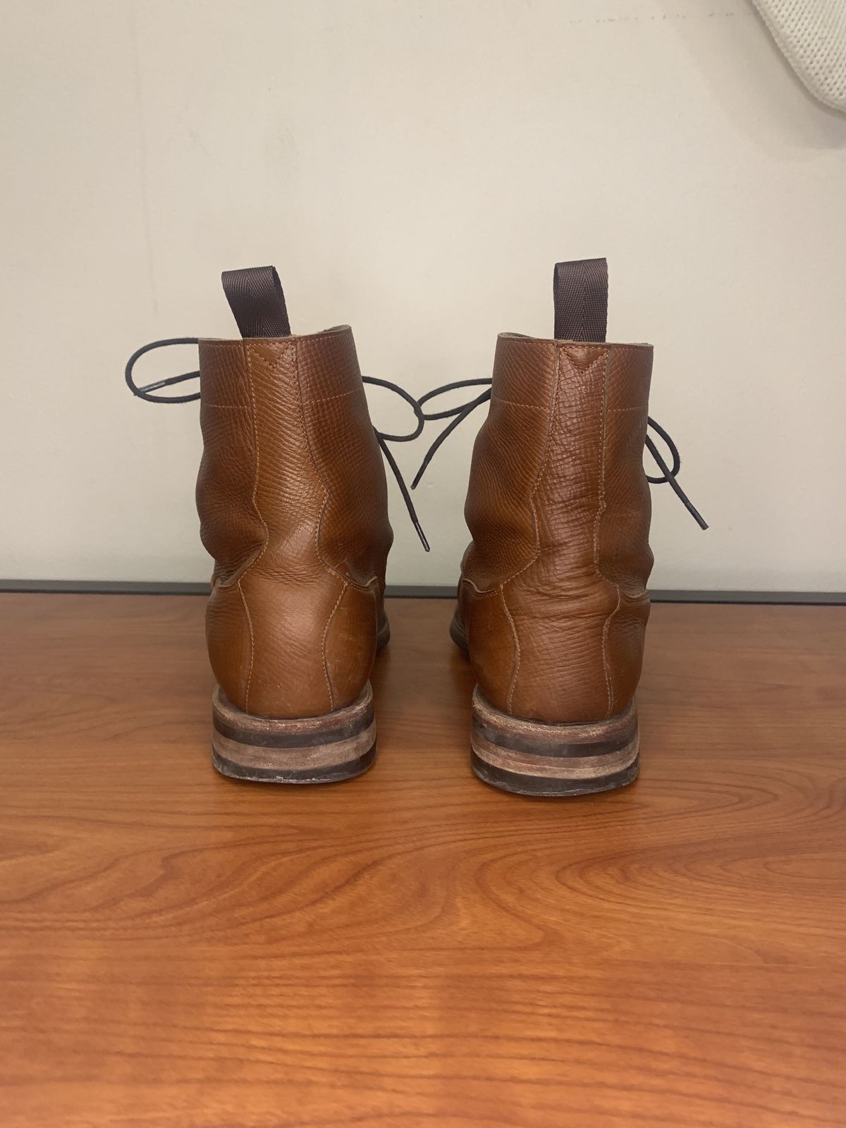 Photo by patinathunderdome on January 6, 2022 of the Meermin Derby Boot in Tanneries Haas Cognac Utah.