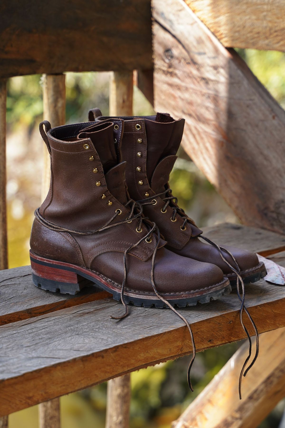 Photo by patinathunderdome on November 2, 2021 of the Nicks Robert in Horween Natural Waxed Flesh.