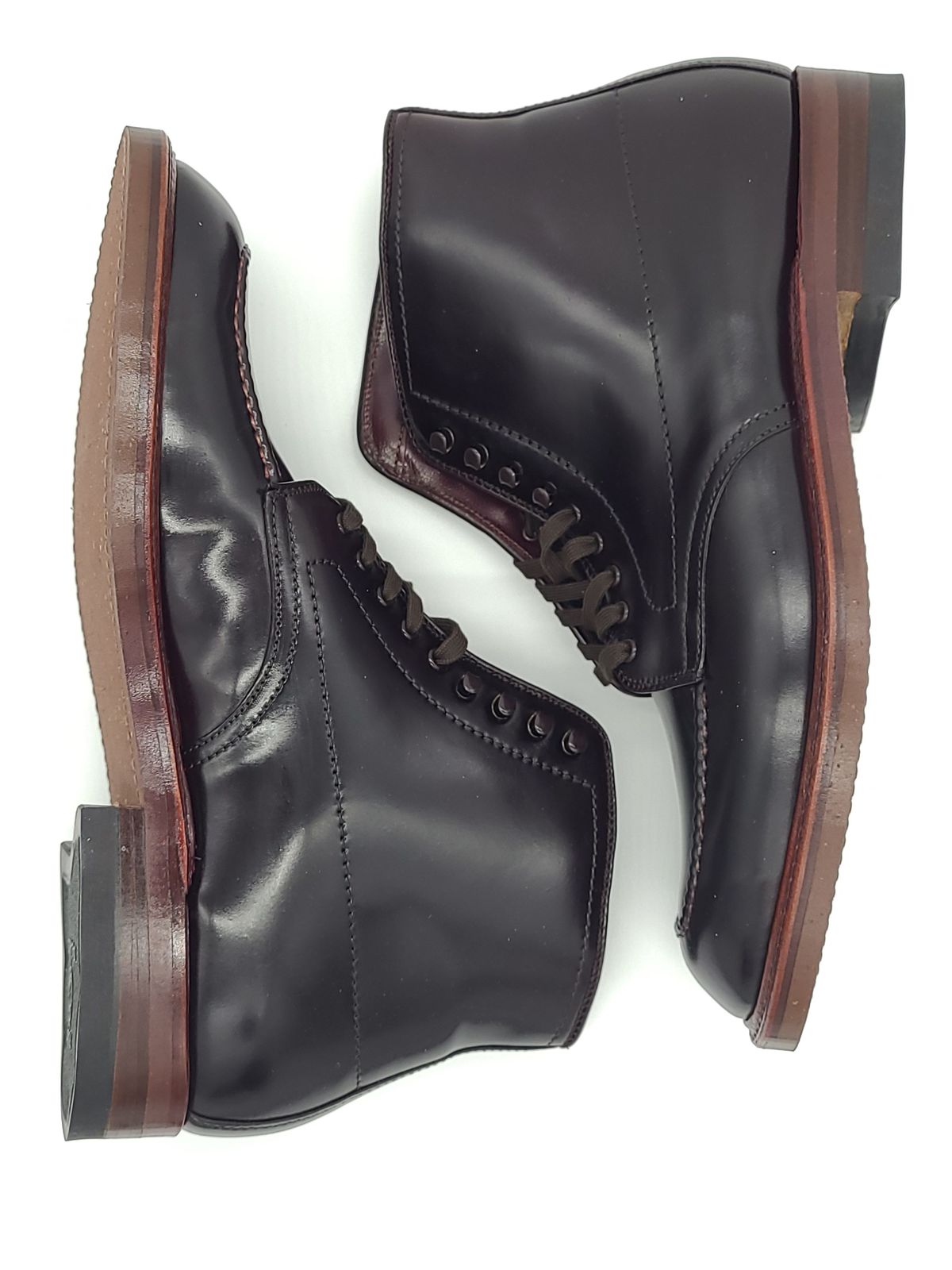 Photo by patinathunderdome on November 5, 2021 of the Alden Indy Boot in Horween Color 8 Shell Cordovan.