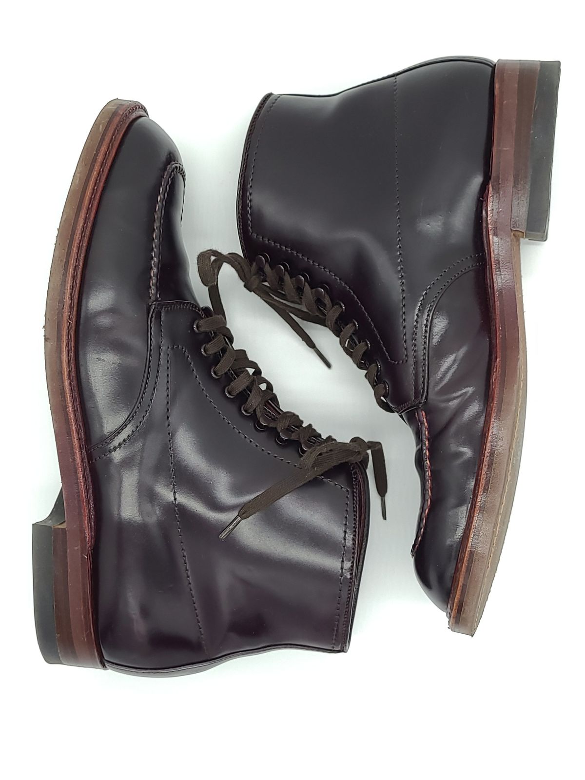 Photo by patinathunderdome on December 6, 2021 of the Alden Indy Boot in Horween Color 8 Shell Cordovan.