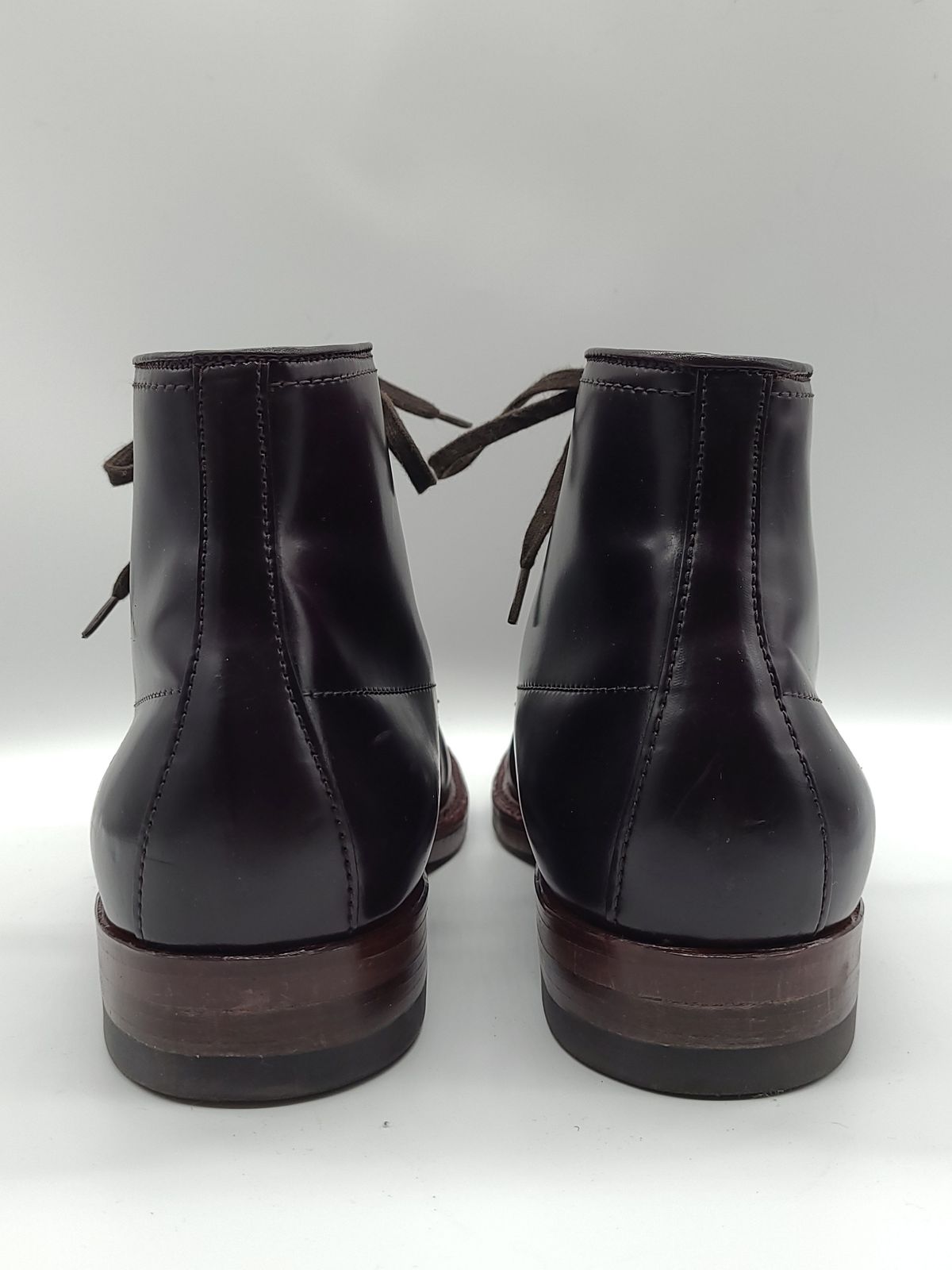 Photo by patinathunderdome on December 6, 2021 of the Alden Indy Boot in Horween Color 8 Shell Cordovan.