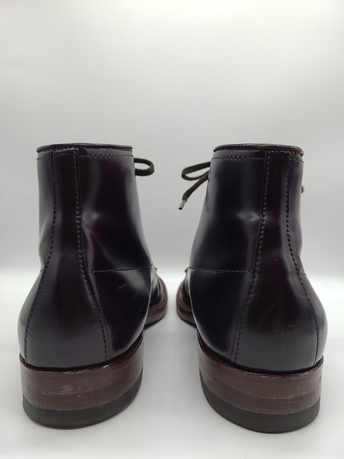 Photo by patinathunderdome on January 6, 2022 of the Alden Indy Boot in Horween Color 8 Shell Cordovan.