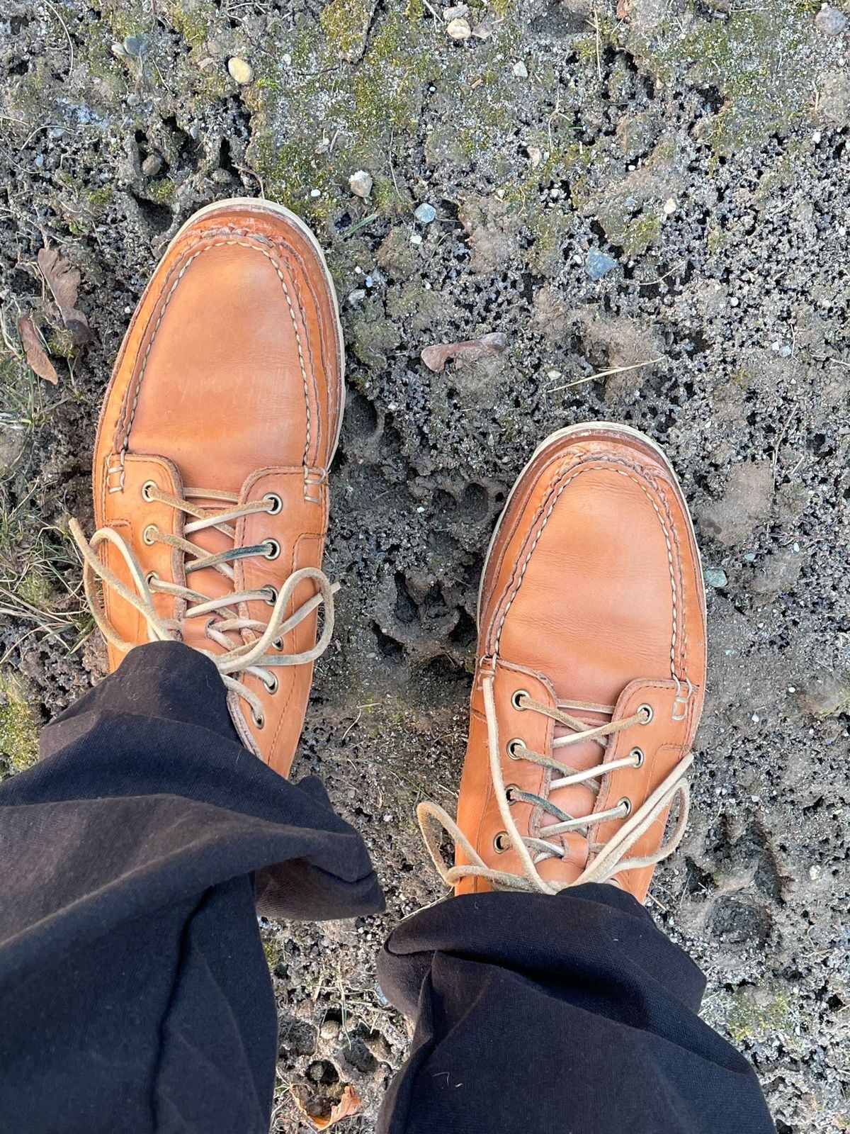 Photo by patinathunderdome on January 4, 2022 of the Rancourt & Co. Harrison Boot Redux in Horween Natural Essex.