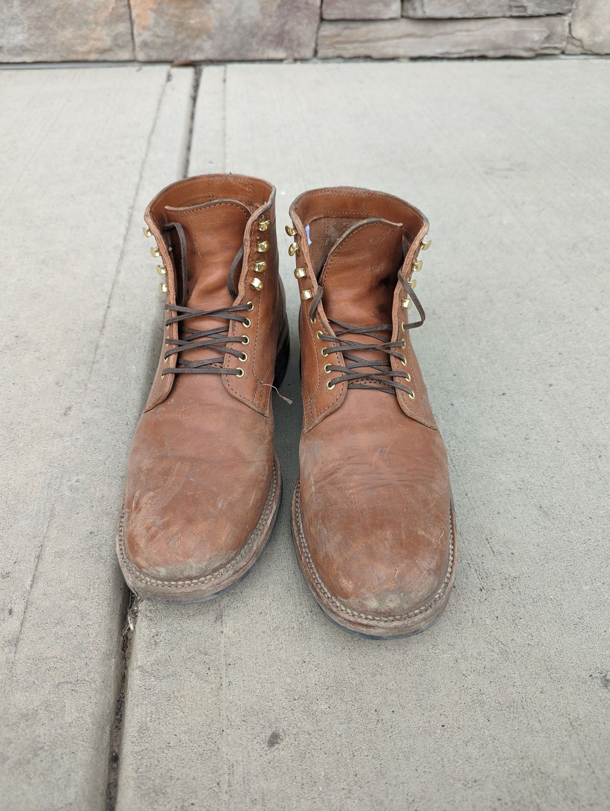 Photo by patinathunderdome on February 5, 2022 of the Viberg Service Boot in Maryam Cuoio Horsebutt.