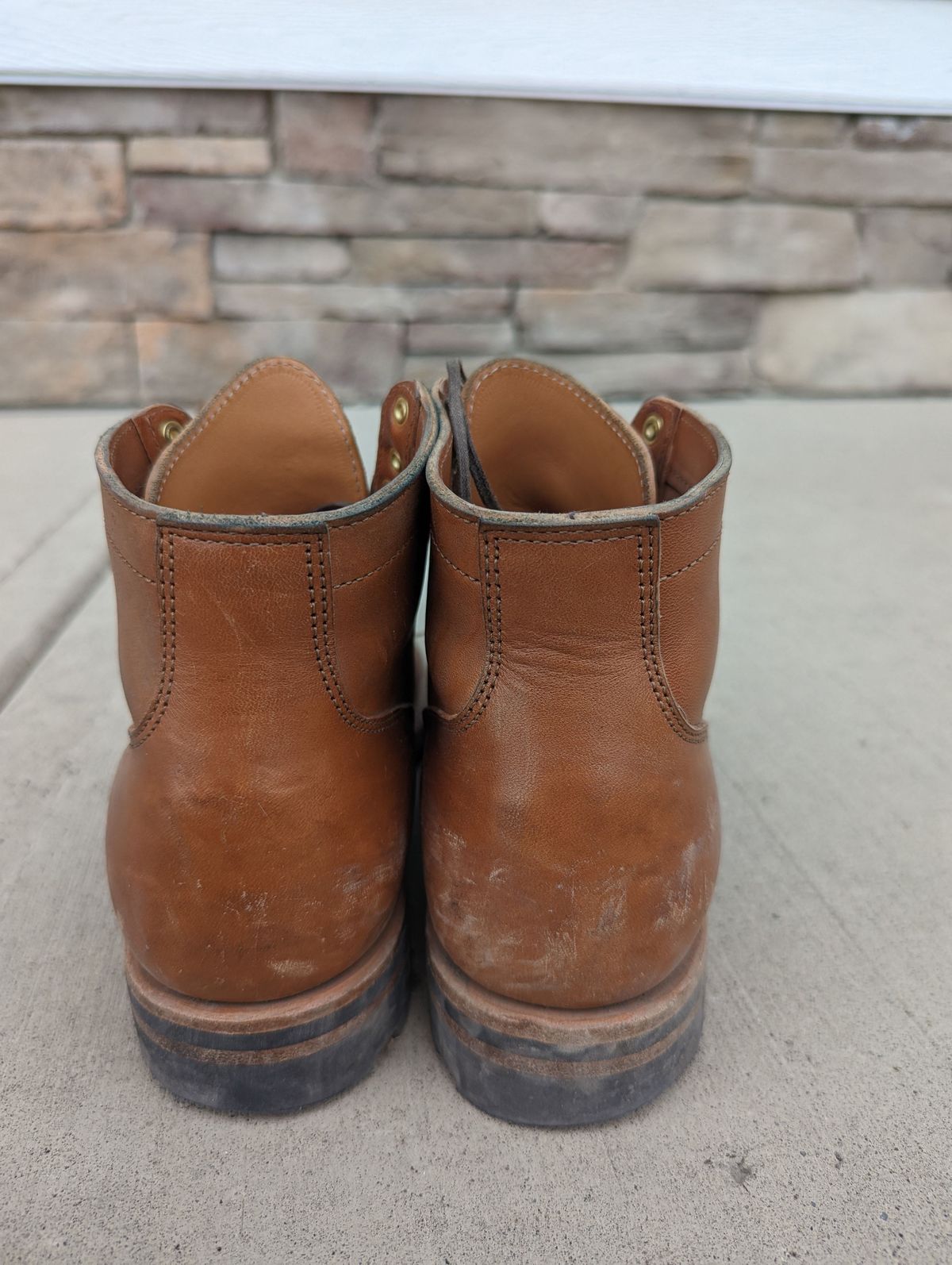Photo by patinathunderdome on February 5, 2022 of the Viberg Service Boot in Maryam Cuoio Horsebutt.