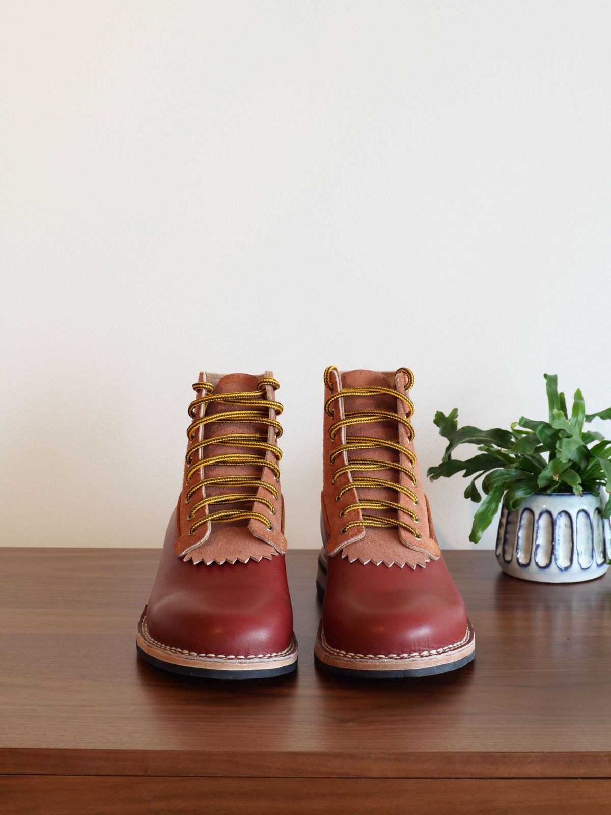 Photo by patinathunderdome on October 1, 2021 of the Self-Made in Rodbrun Chrome Tan.