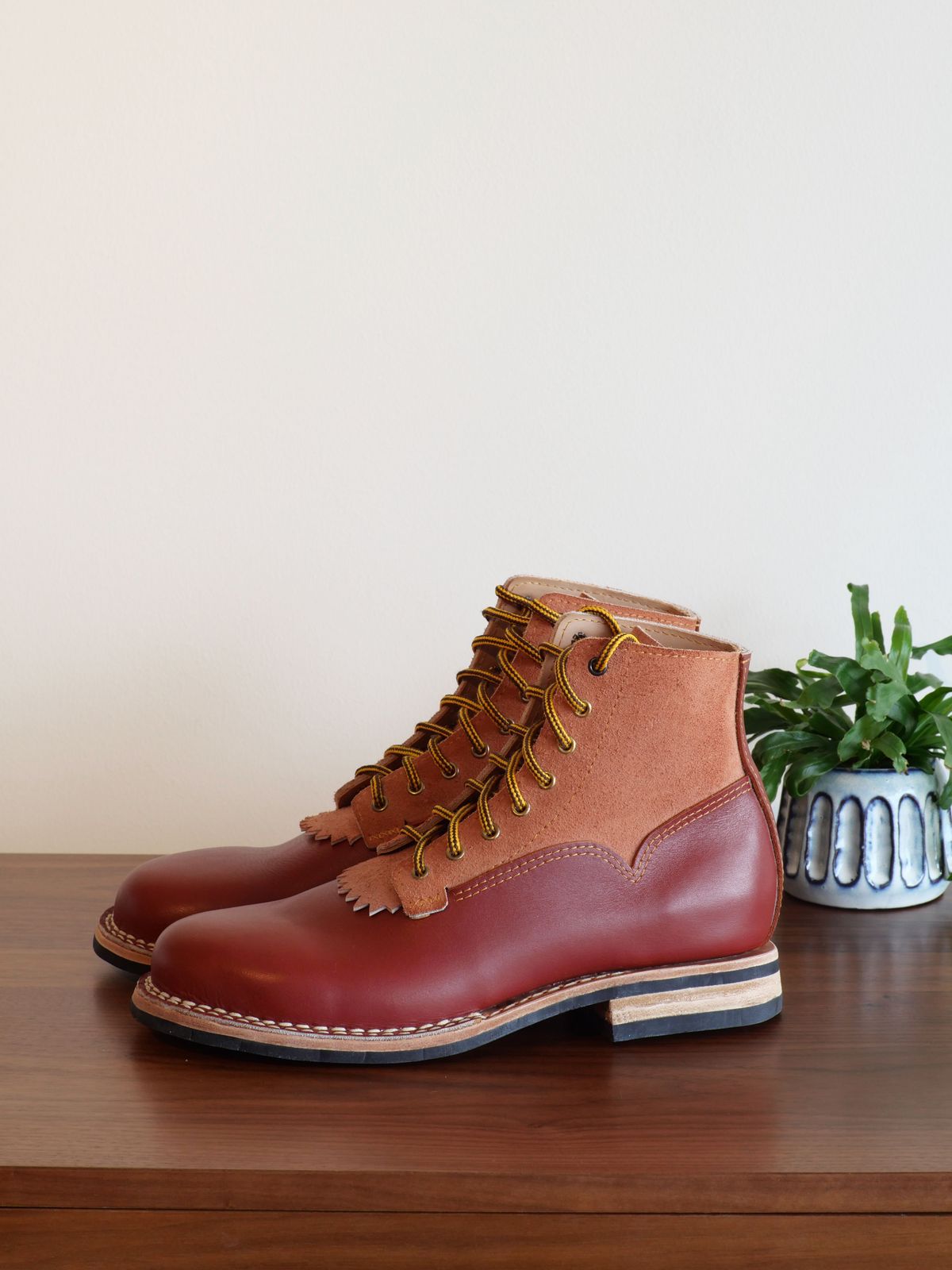 Photo by patinathunderdome on October 1, 2021 of the Self-Made in Rodbrun Chrome Tan.