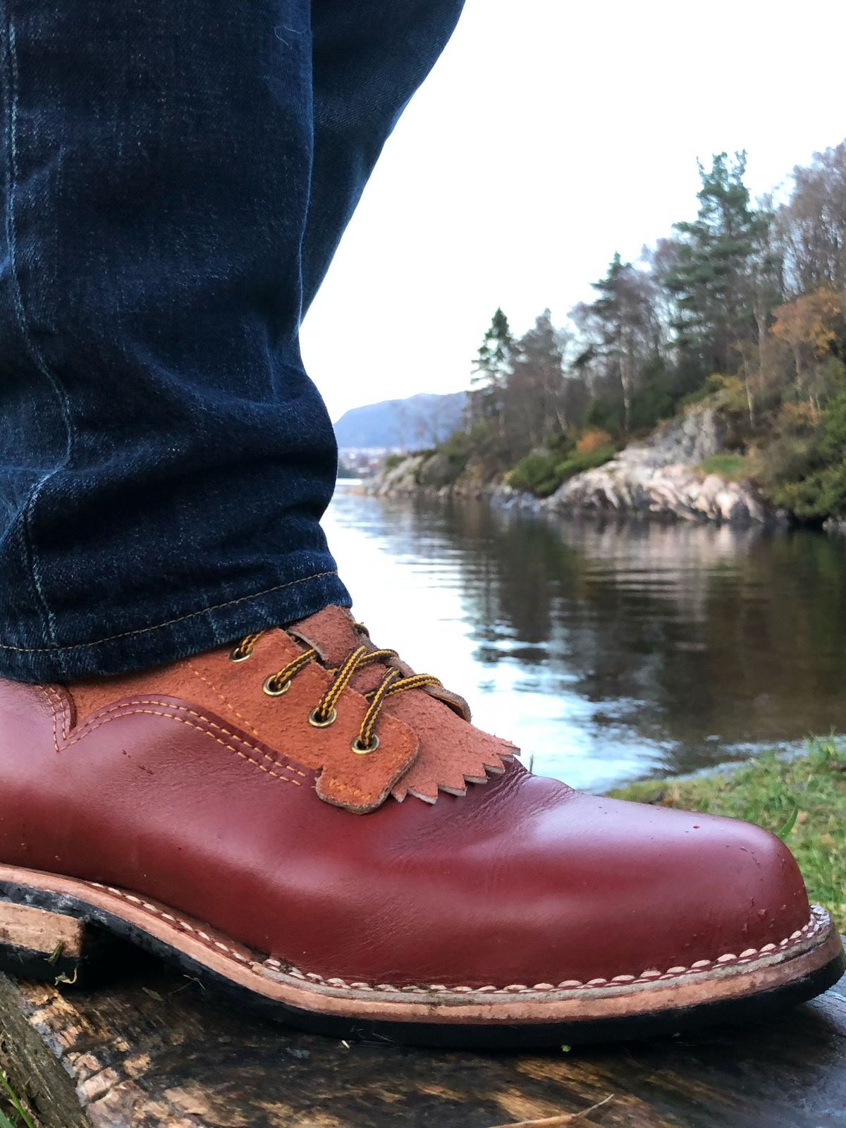 Photo by patinathunderdome on November 3, 2021 of the Self-Made in Rodbrun Chrome Tan.