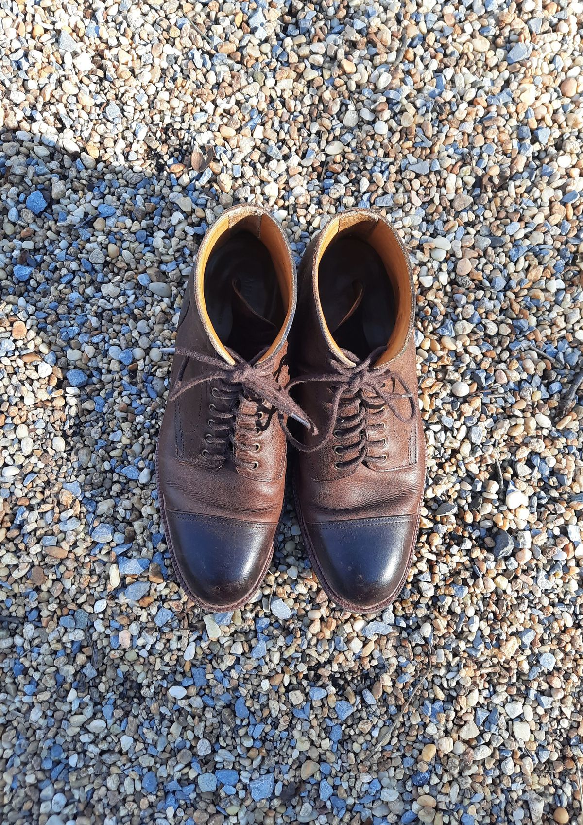 Photo by patinathunderdome on January 4, 2022 of the Meermin Jumper Boot in C.F. Stead Snuff Waxed Kudu.