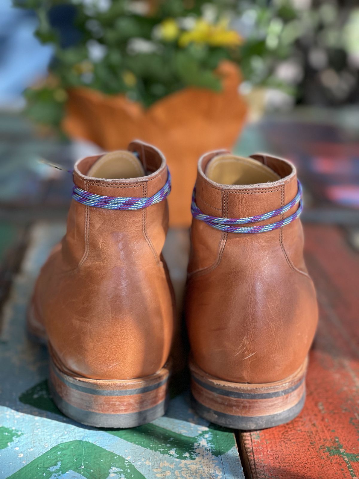 Photo by patinathunderdome on November 4, 2021 of the Viberg Service Boot in Horween Natural Dublin.