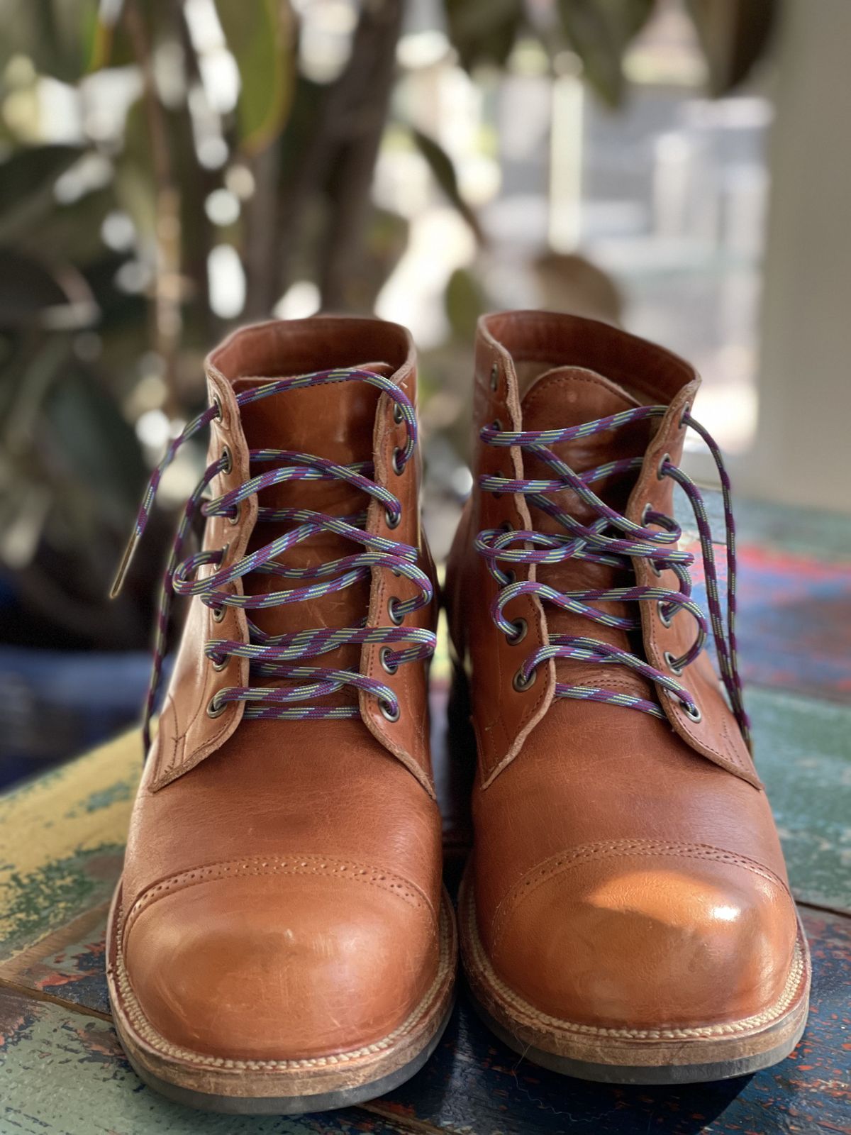 Photo by patinathunderdome on December 4, 2021 of the Viberg Service Boot in Horween Natural Dublin.