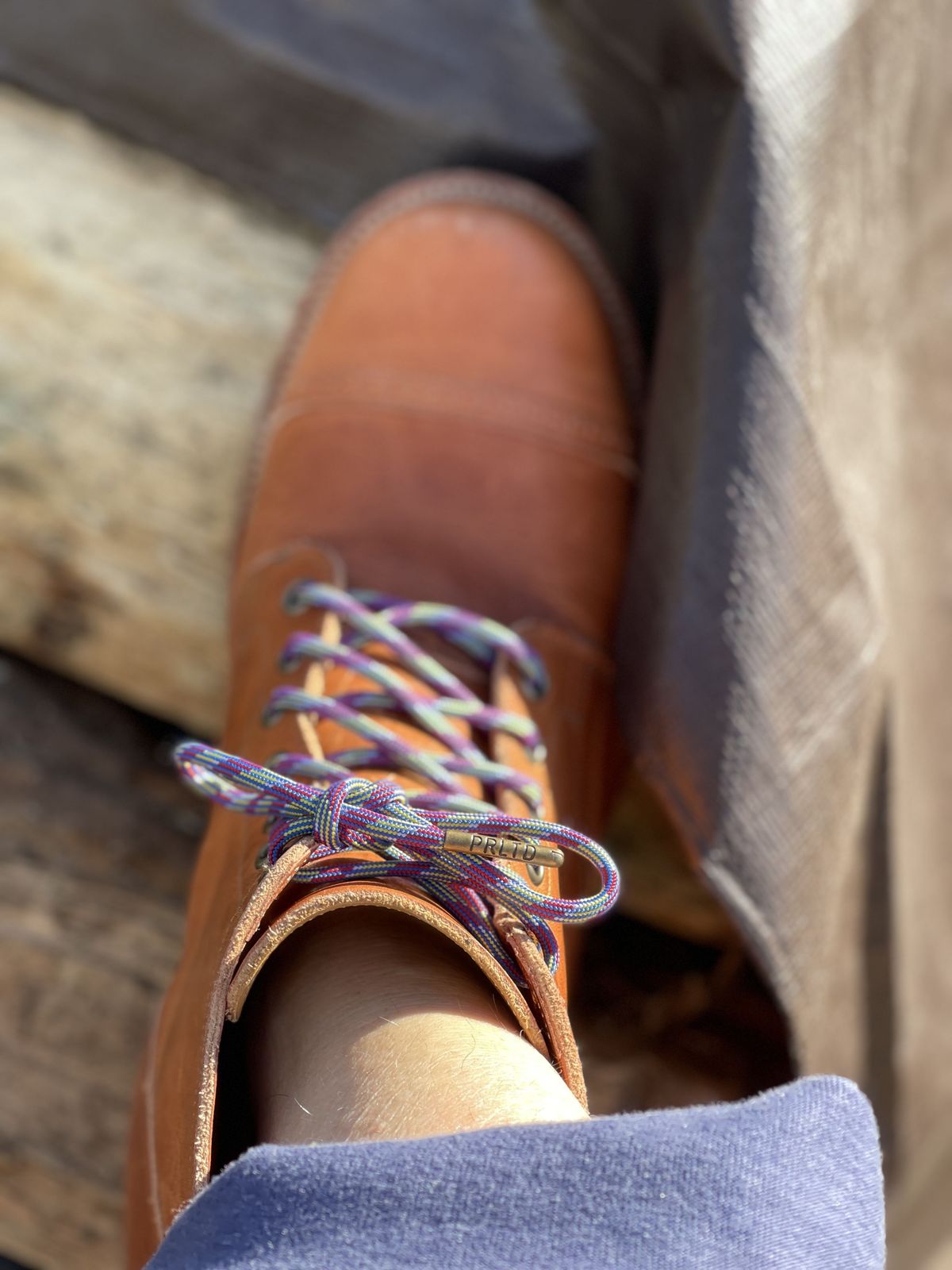Photo by patinathunderdome on December 4, 2021 of the Viberg Service Boot in Horween Natural Dublin.
