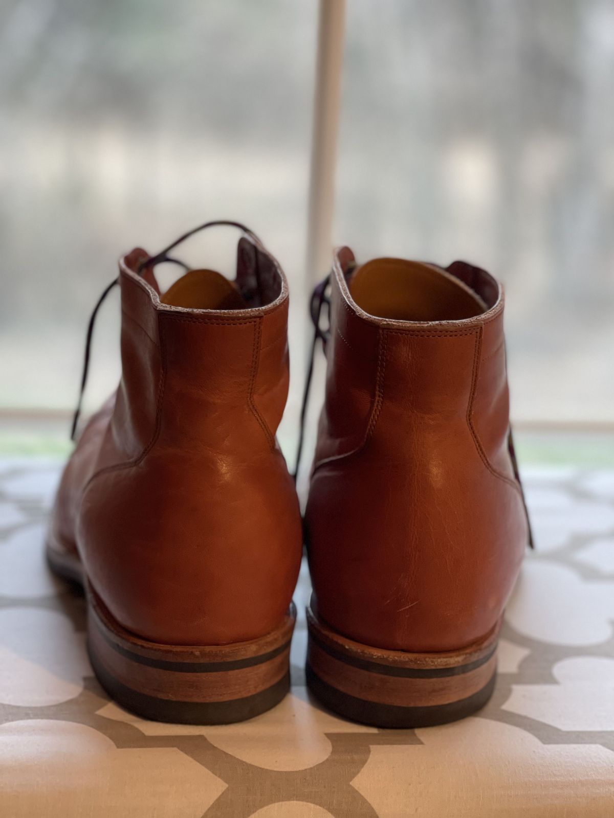 Photo by patinathunderdome on April 5, 2022 of the Viberg Service Boot in Horween Natural Dublin.