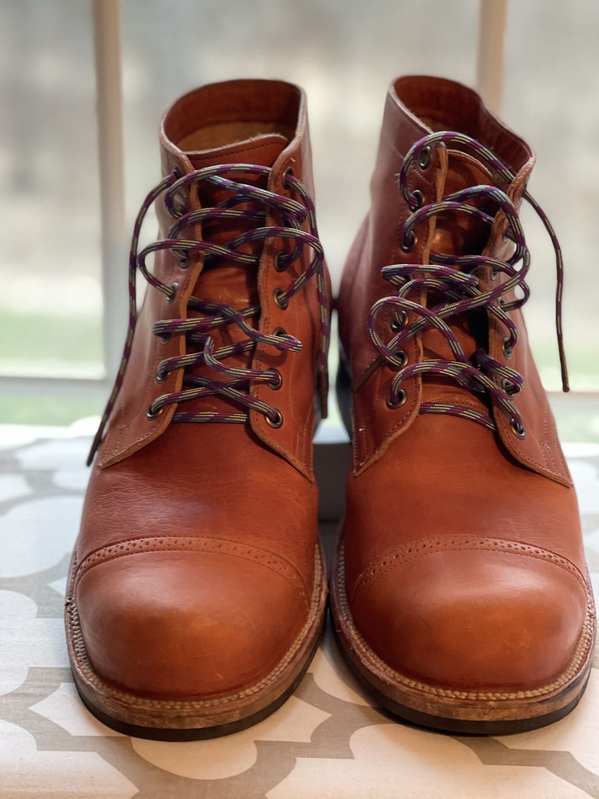 Photo by patinathunderdome on April 5, 2022 of the Viberg Service Boot in Horween Natural Dublin.