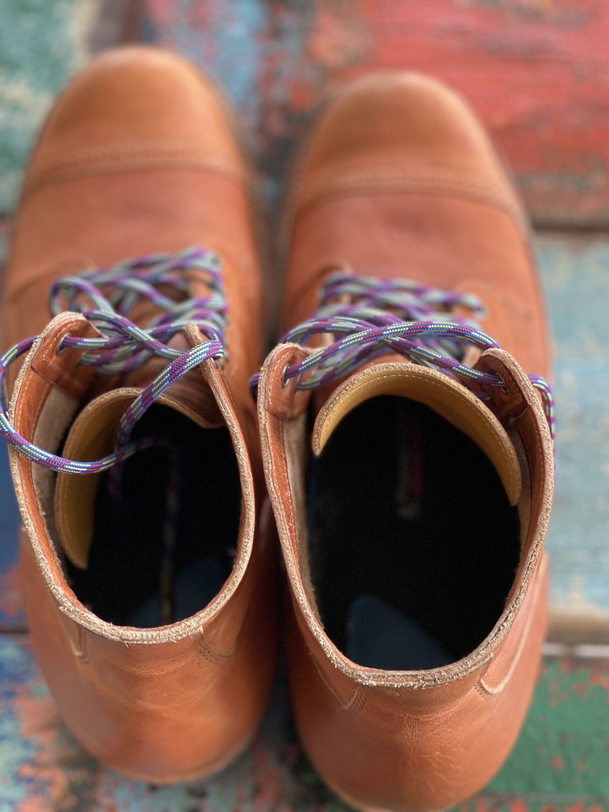 Photo by patinathunderdome on May 5, 2022 of the Viberg Service Boot in Horween Natural Dublin.