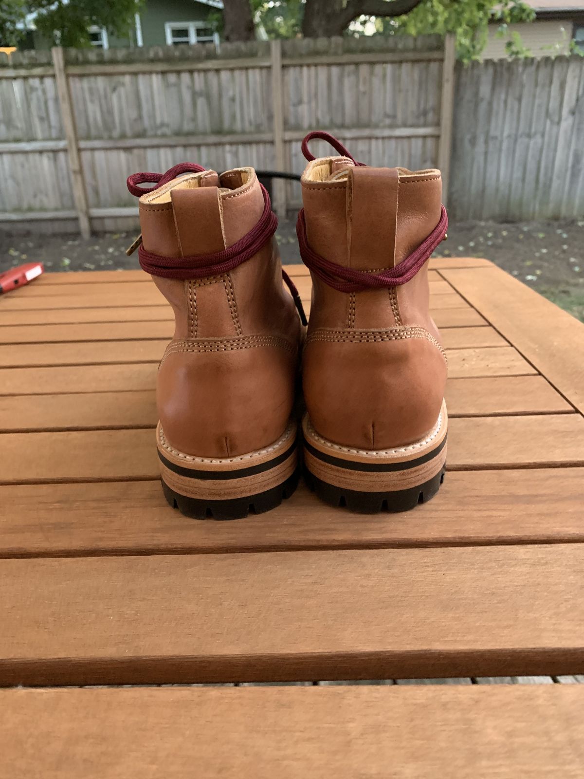 Photo by patinathunderdome on September 30, 2021 of the John Doe Shoes 420 Brogue Cap Toe in Horween Natural Derby.