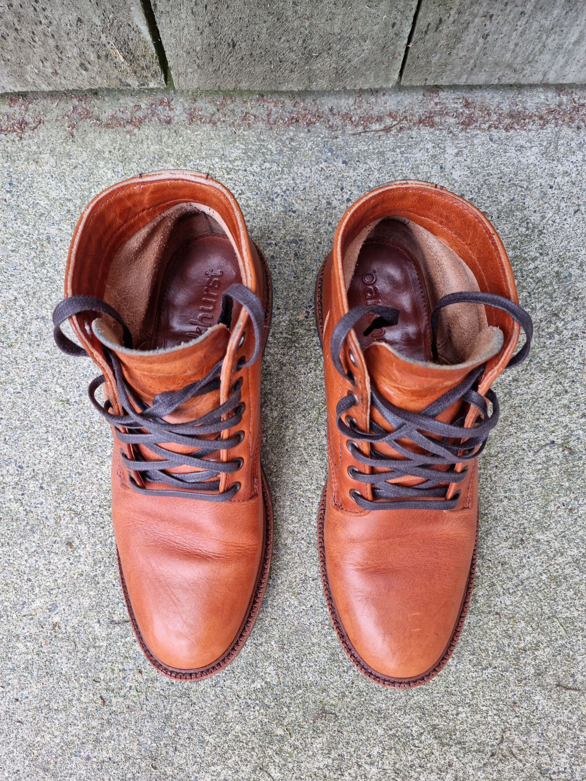 Photo by patinathunderdome on December 5, 2021 of the Parkhurst The Allen in Horween Natural Dublin.