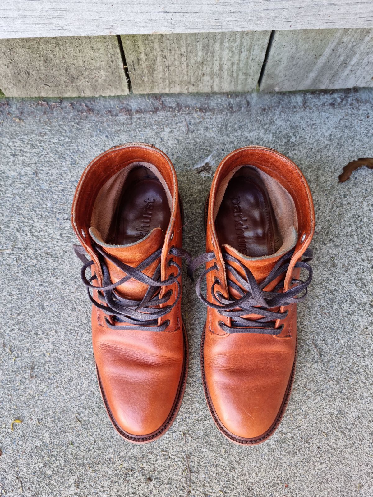 Photo by patinathunderdome on January 4, 2022 of the Parkhurst The Allen in Horween Natural Dublin.