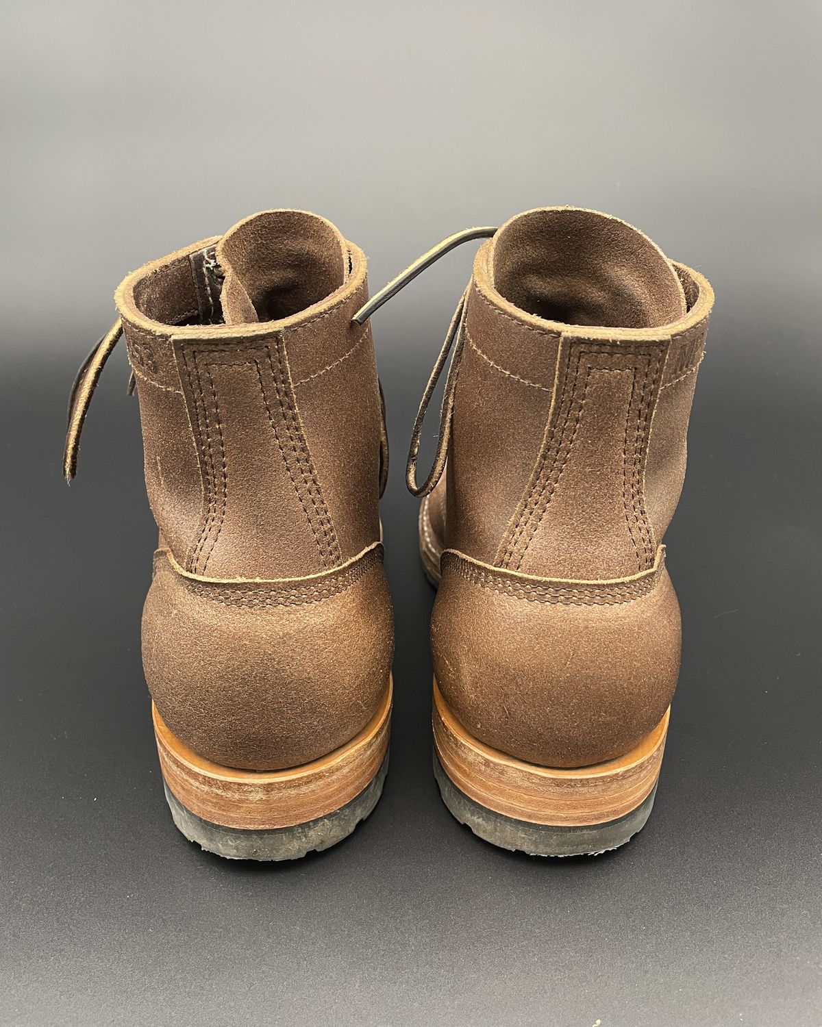 Photo by patinathunderdome on November 3, 2021 of the White's MP-Sherman Plain Toe in Horween Natural Waxed Flesh.