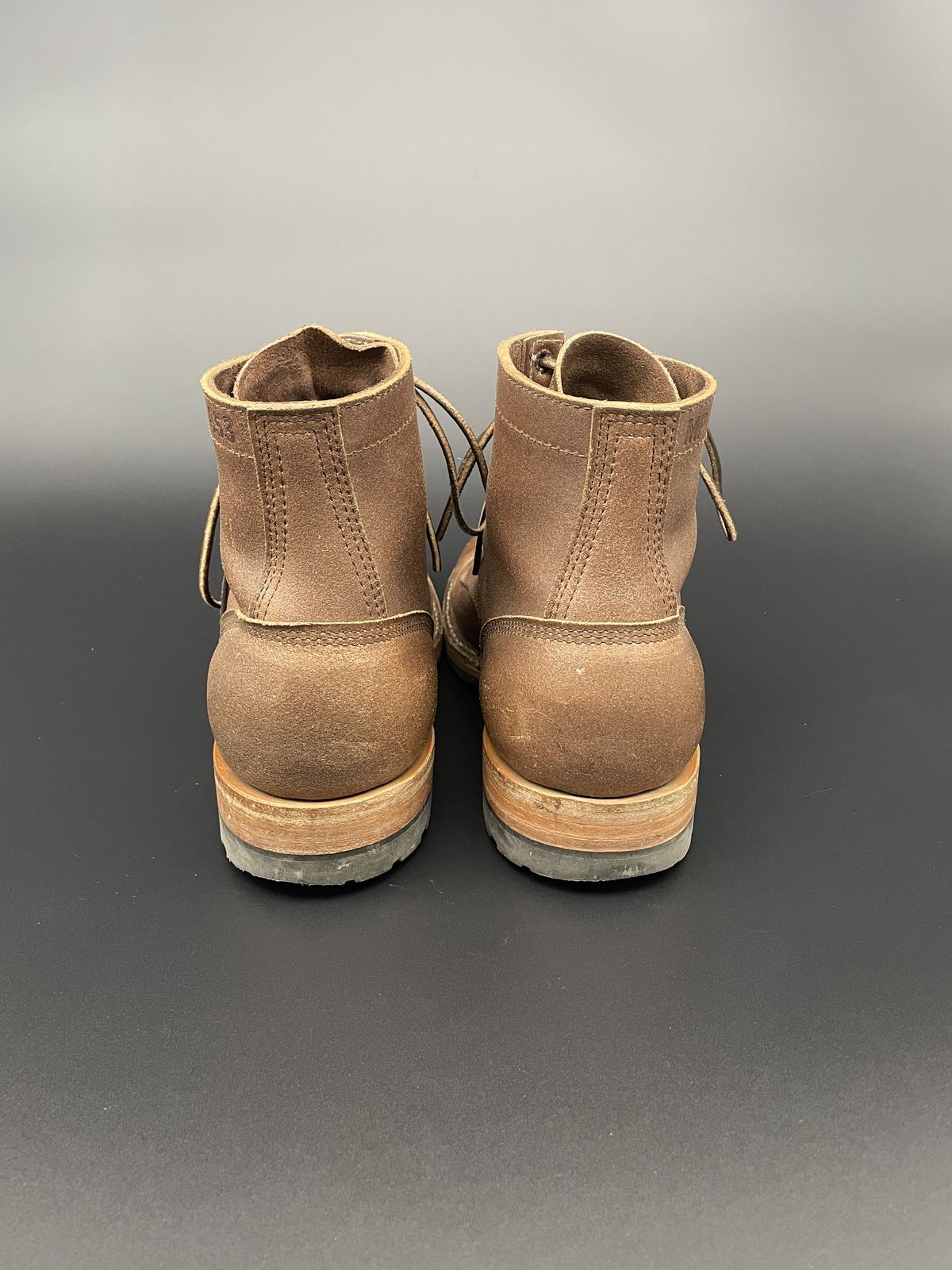 Photo by patinathunderdome on December 5, 2021 of the White's MP-Sherman Plain Toe in Horween Natural Waxed Flesh.