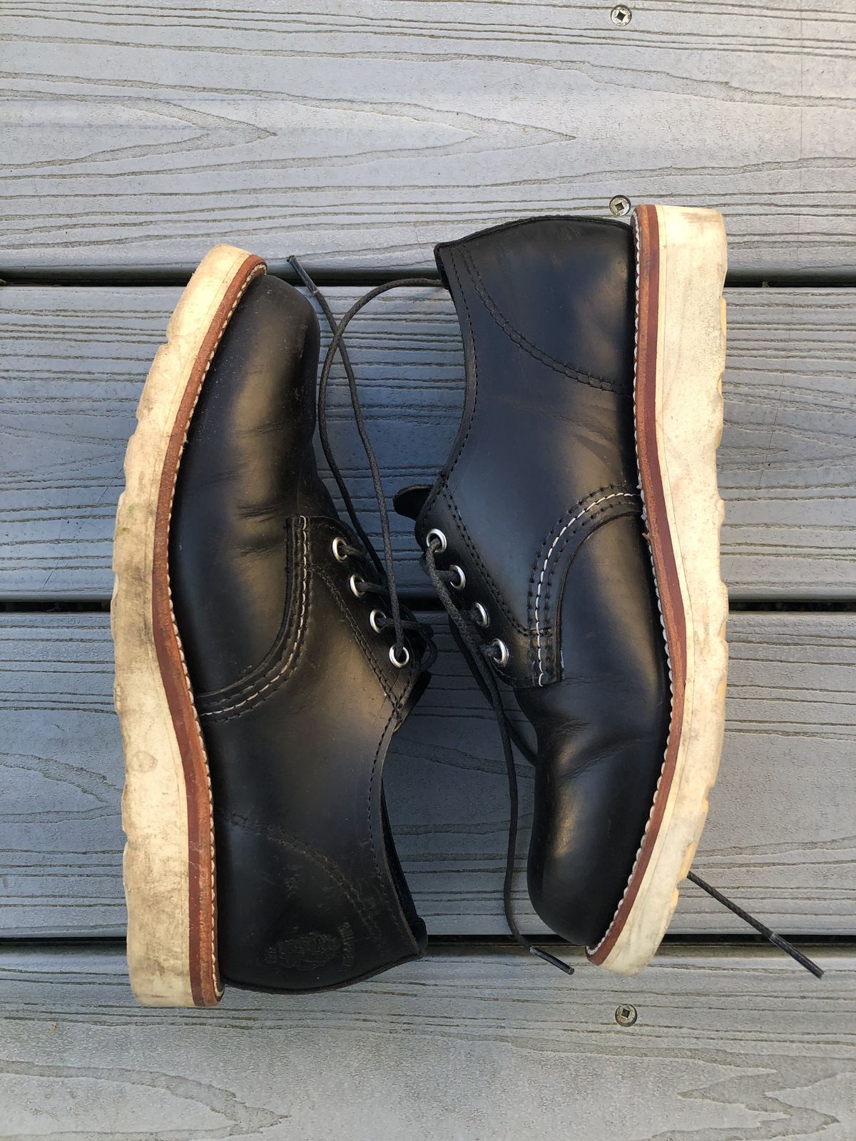 Photo by patinathunderdome on November 5, 2021 of the Chippewa Service Oxford Shoe in Black Whirlwind.
