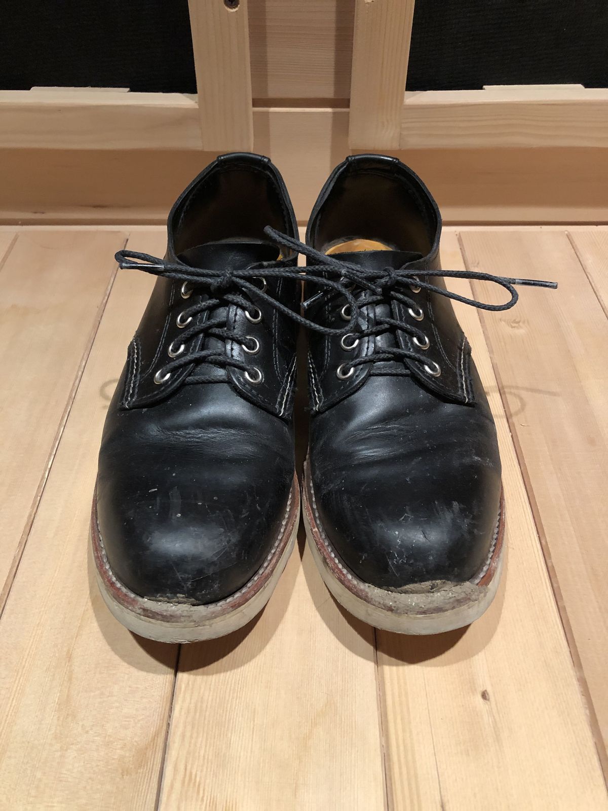 Photo by patinathunderdome on March 6, 2022 of the Chippewa Service Oxford Shoe in Black Whirlwind.