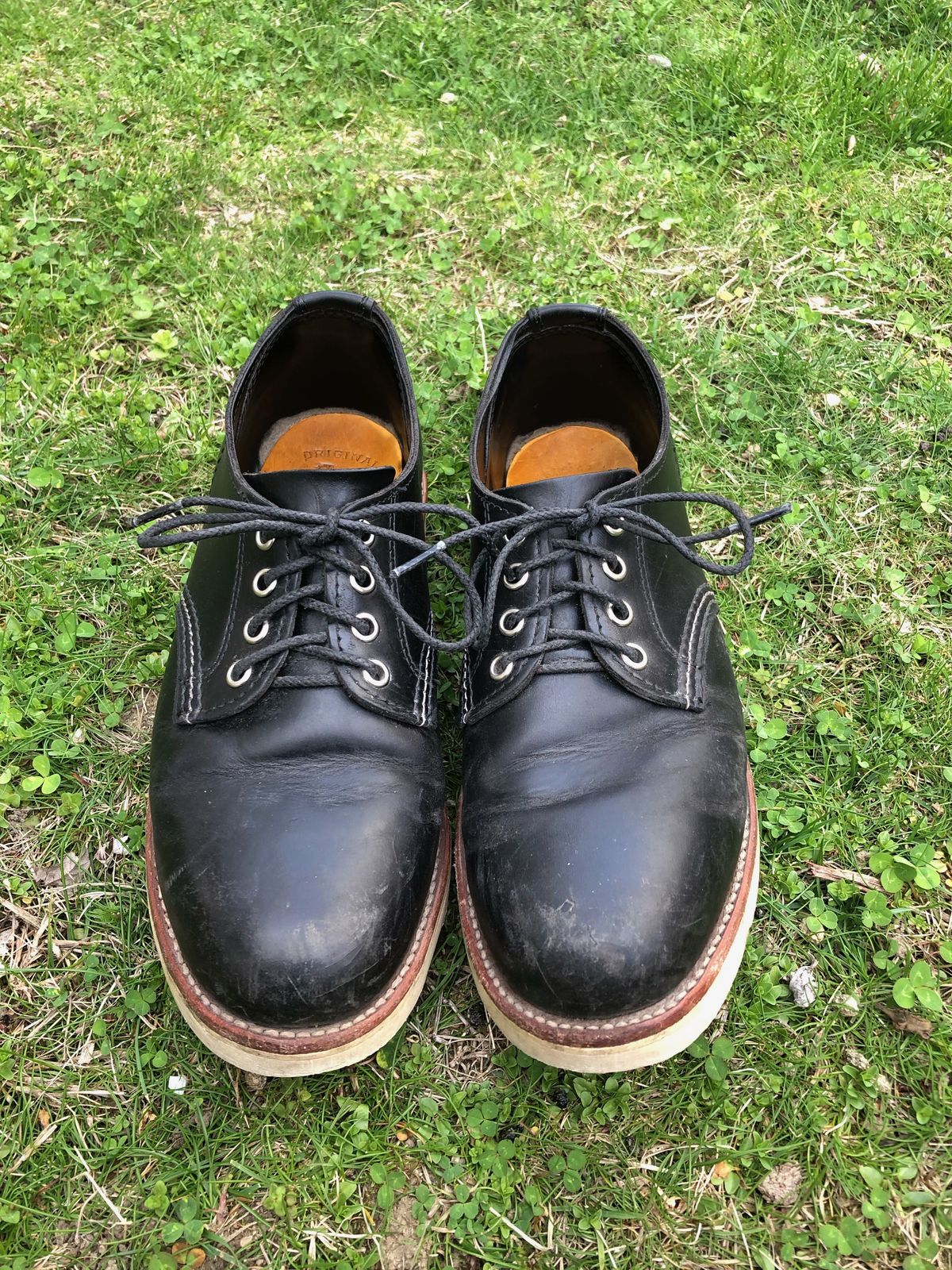 Photo by patinathunderdome on May 5, 2022 of the Chippewa Service Oxford Shoe in Black Whirlwind.