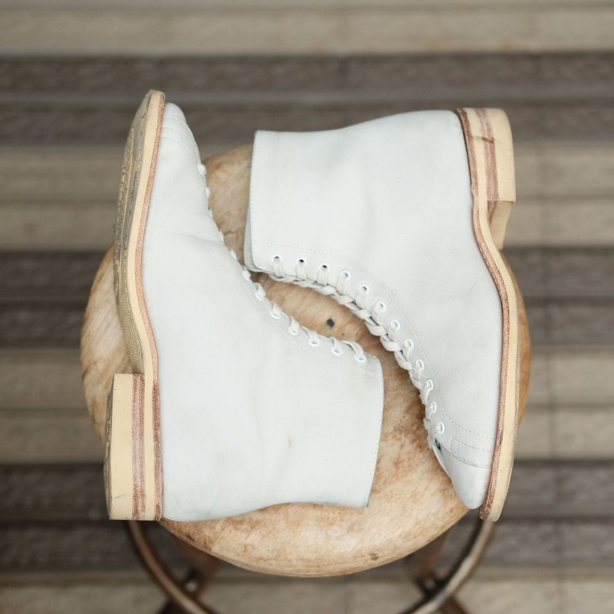 Photo by patinathunderdome on November 3, 2021 of the Dr. Sole Game Changer in Off-White Nubuck.