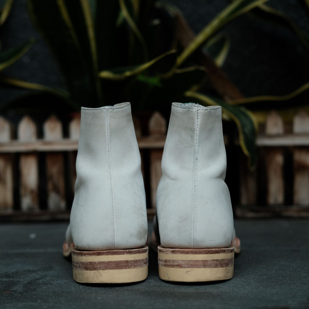 Photo by patinathunderdome on December 2, 2021 of the Dr. Sole Game Changer in Off-White Nubuck.