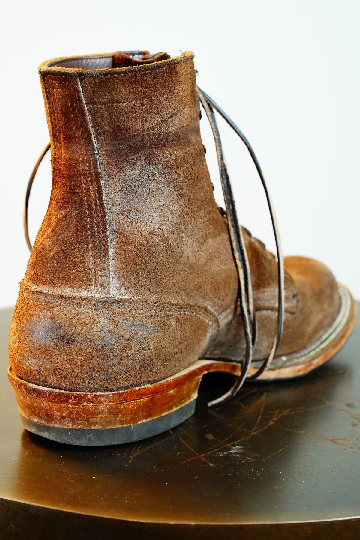 Photo by patinathunderdome on November 1, 2021 of the White's Smokejumper in Seidel Brown Roughout.