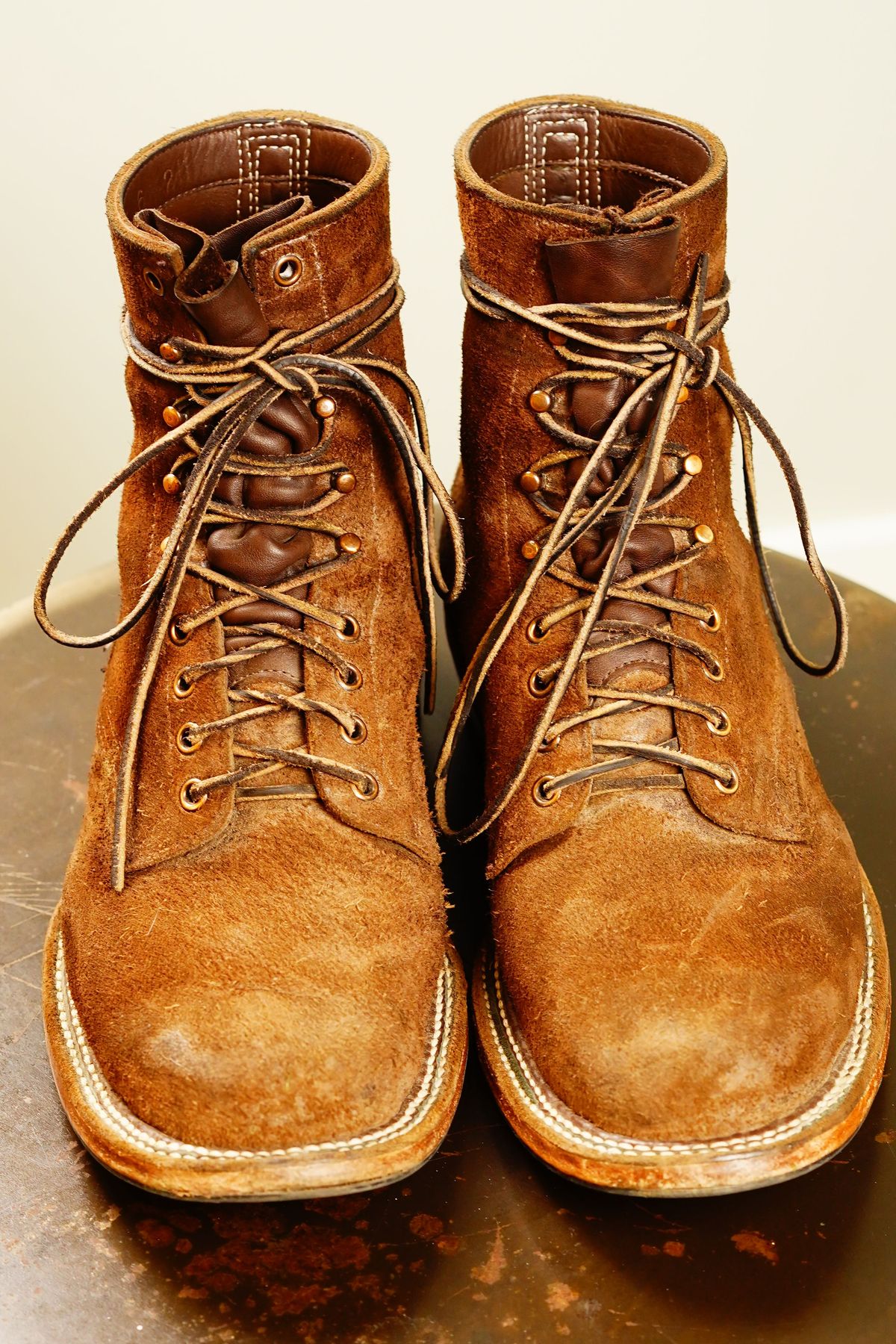 Photo by patinathunderdome on December 4, 2021 of the White's Smokejumper in Seidel Brown Roughout.