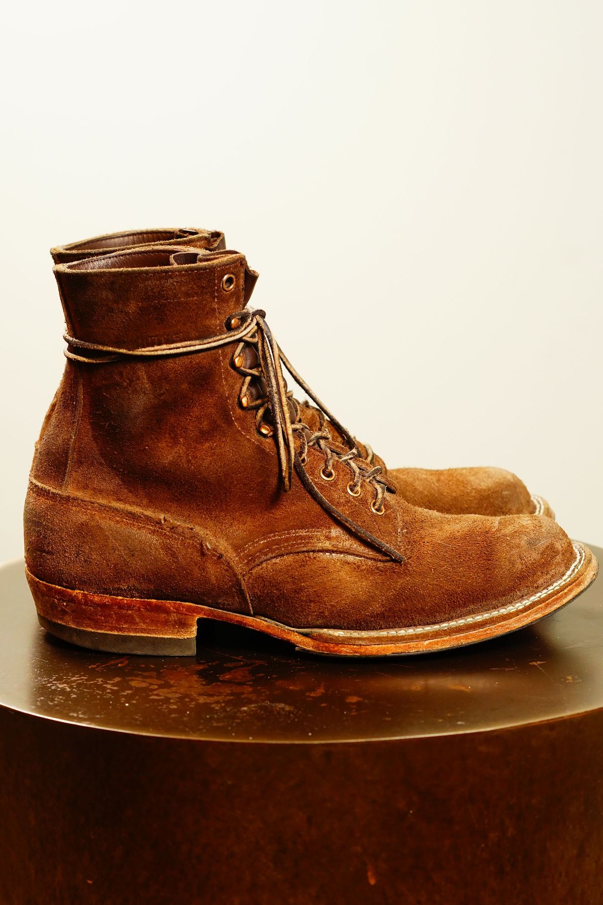 Photo by patinathunderdome on December 4, 2021 of the White's Smokejumper in Seidel Brown Roughout.