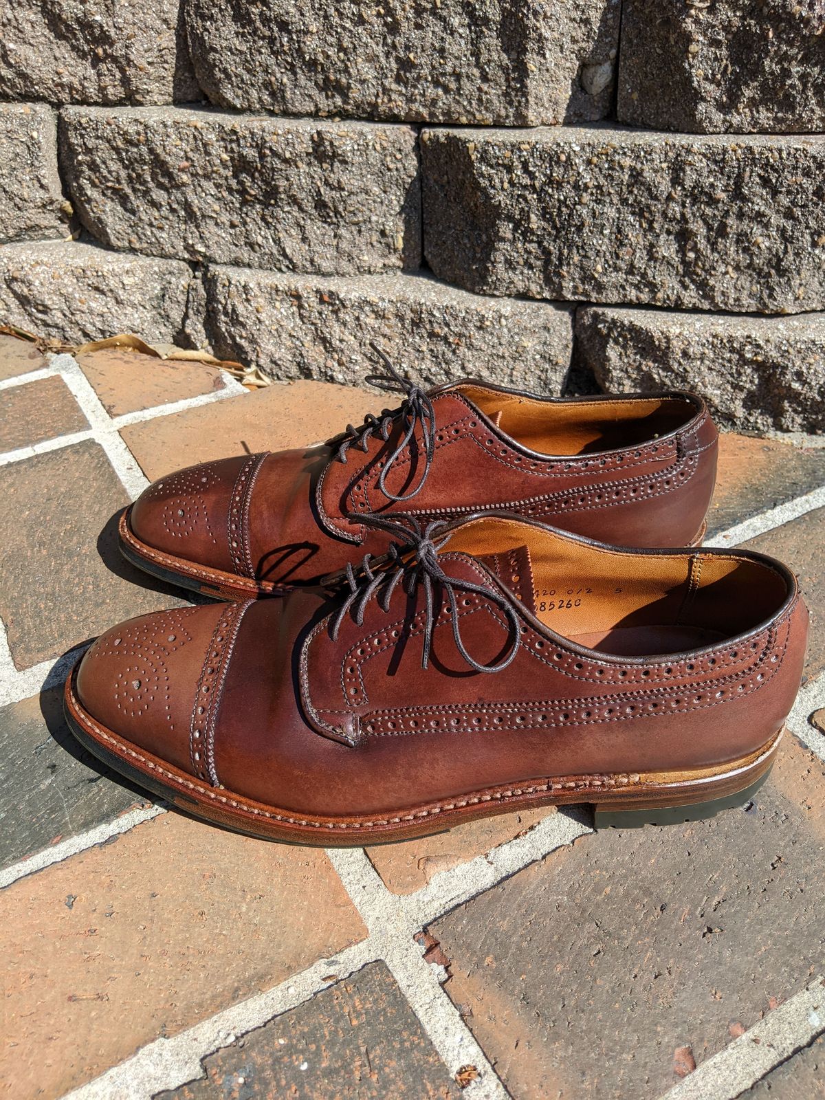 Photo by patinathunderdome on April 3, 2022 of the Alden Atom Blucher in Horween Color 8 Shell Cordovan.